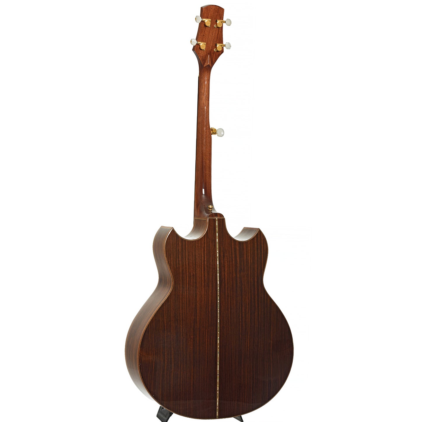 Full back and side of Doc Fossey Model 2 Banjitar