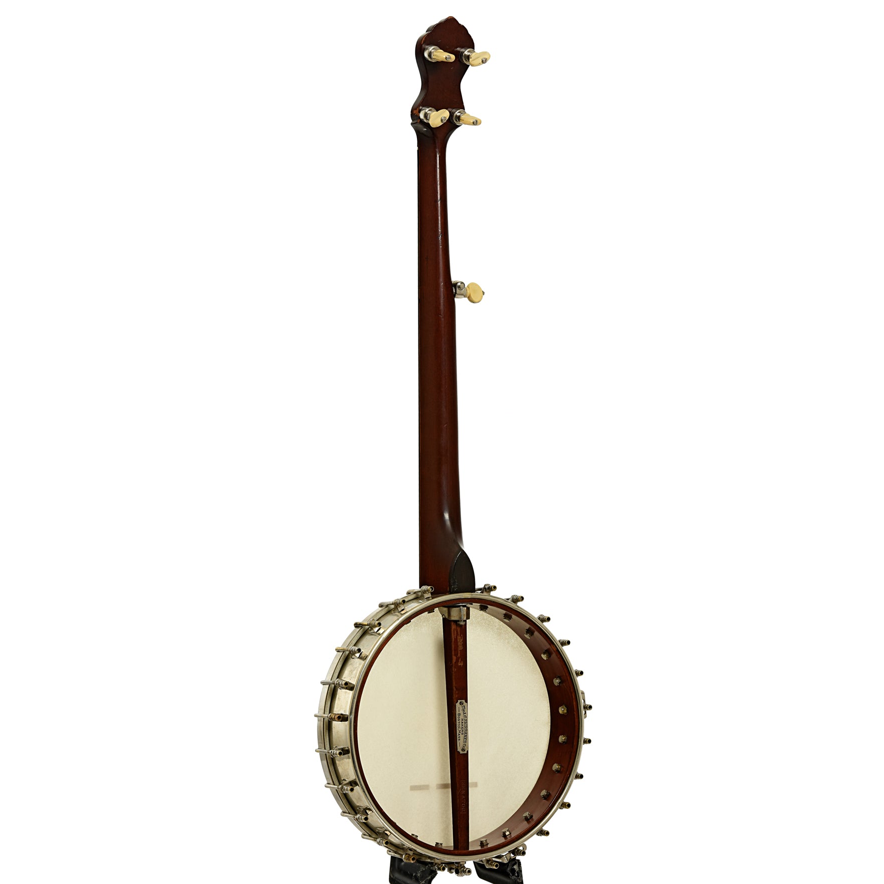 Full back and side of Fairbanks Senator No.1 Open Back Banjo 
