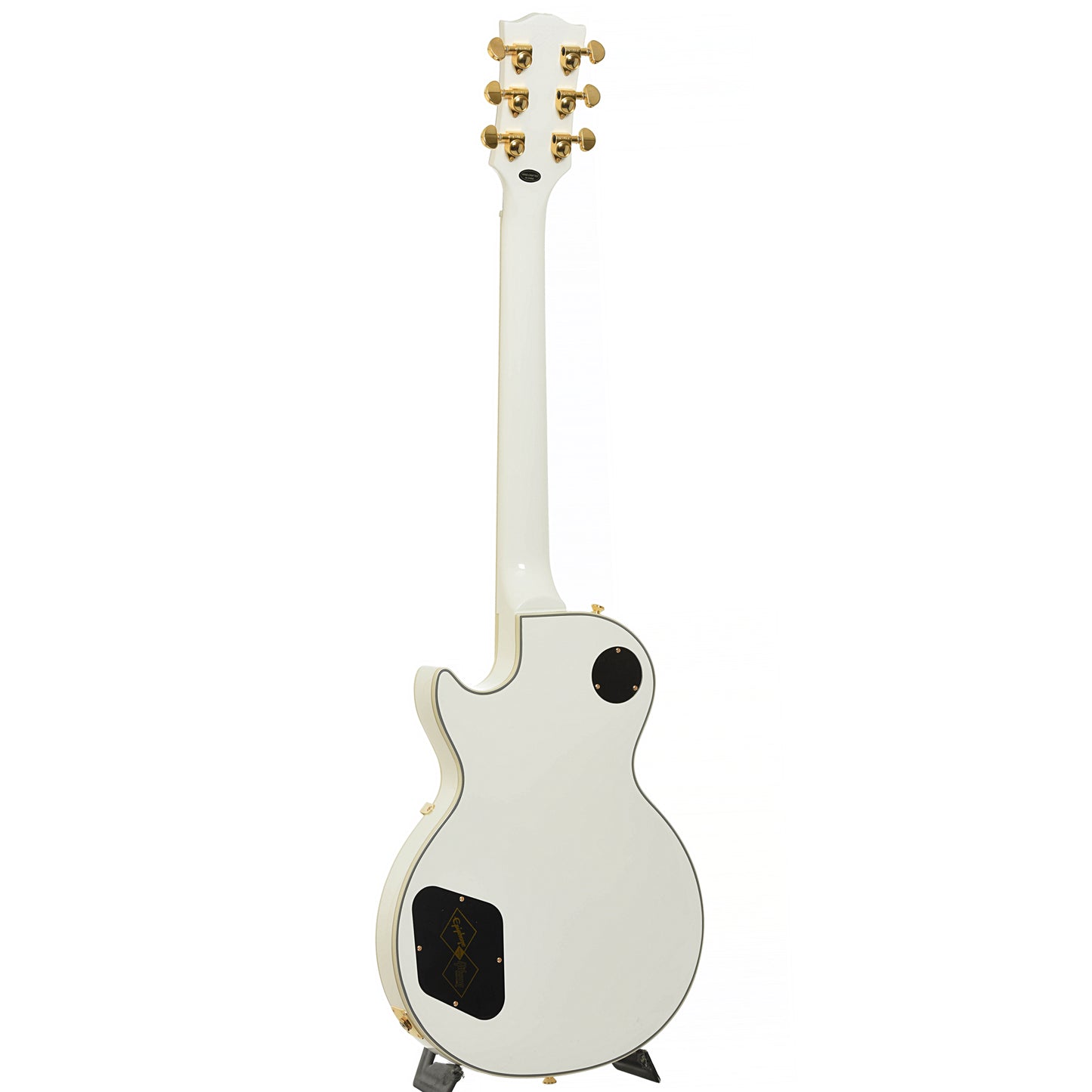 Full back and side of Epiphone IGC Les Paul Custom Electric Guitar