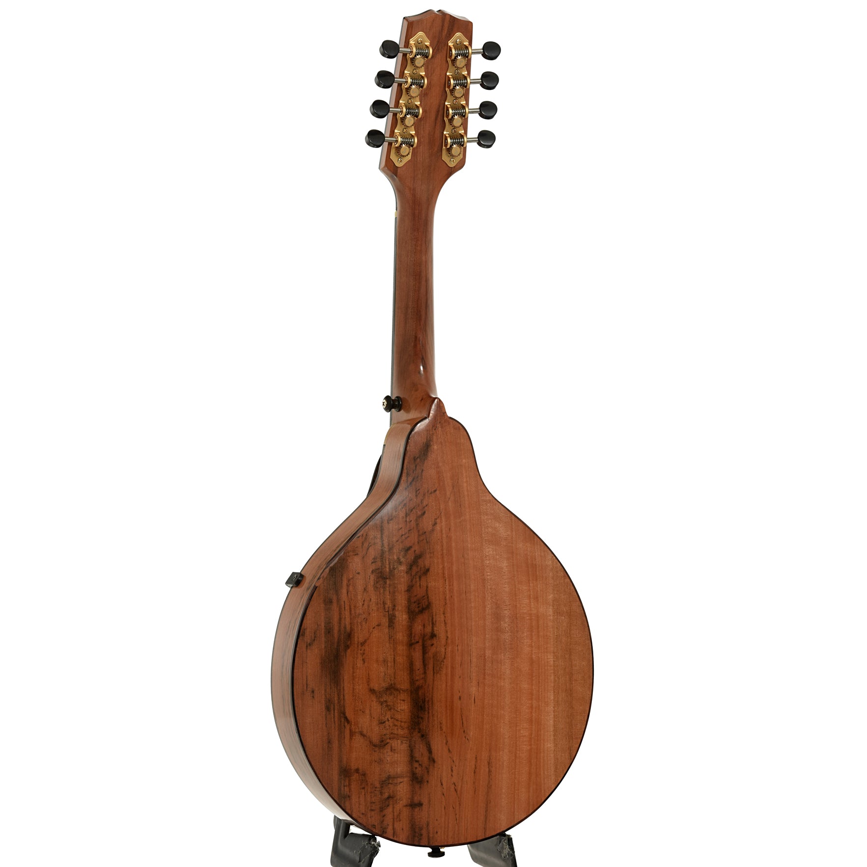 Full back and side of Peter Coombe Custom A Mandolin