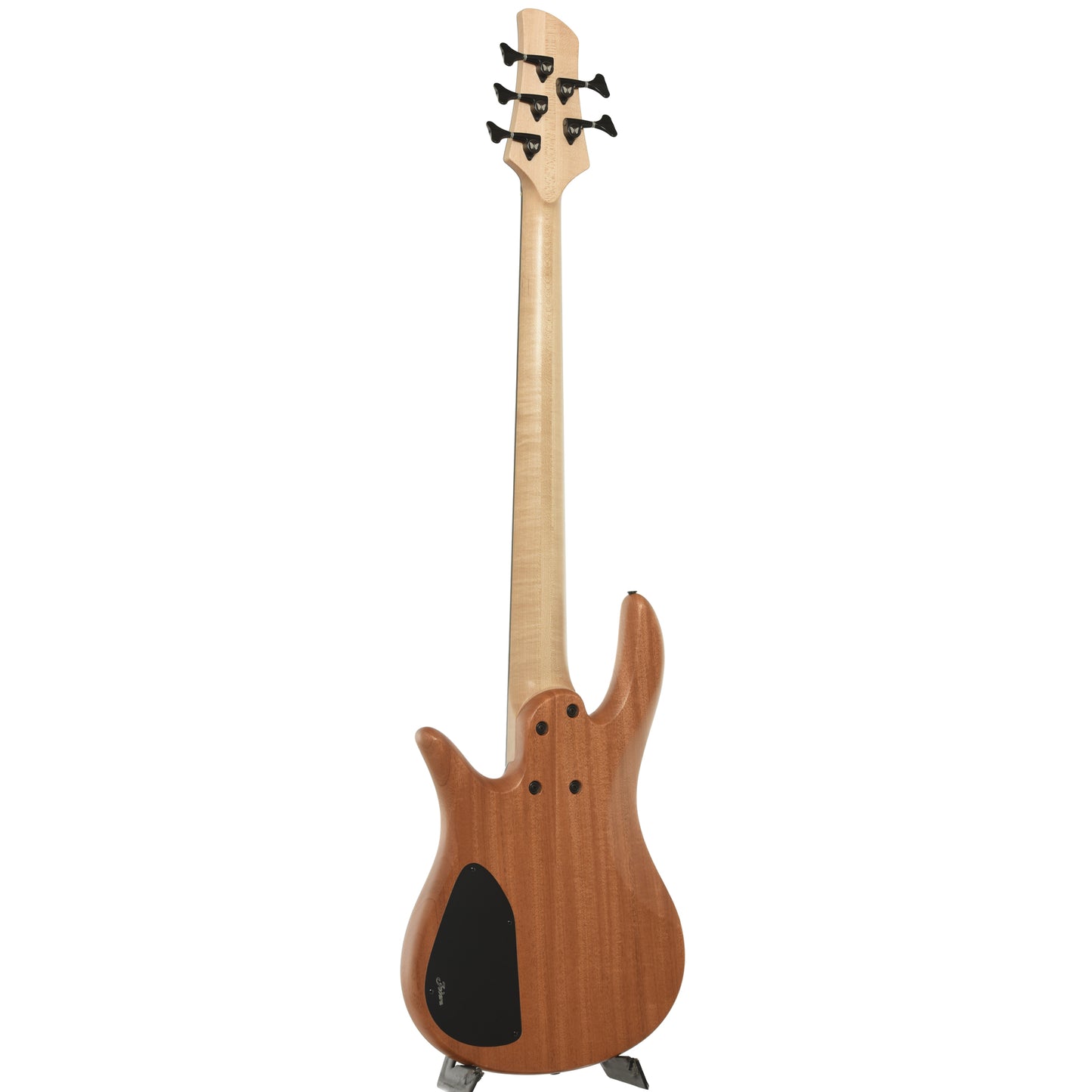 Full back and side of Fodera Yin Yang Standard Blister Maple 5-String Electric Bass