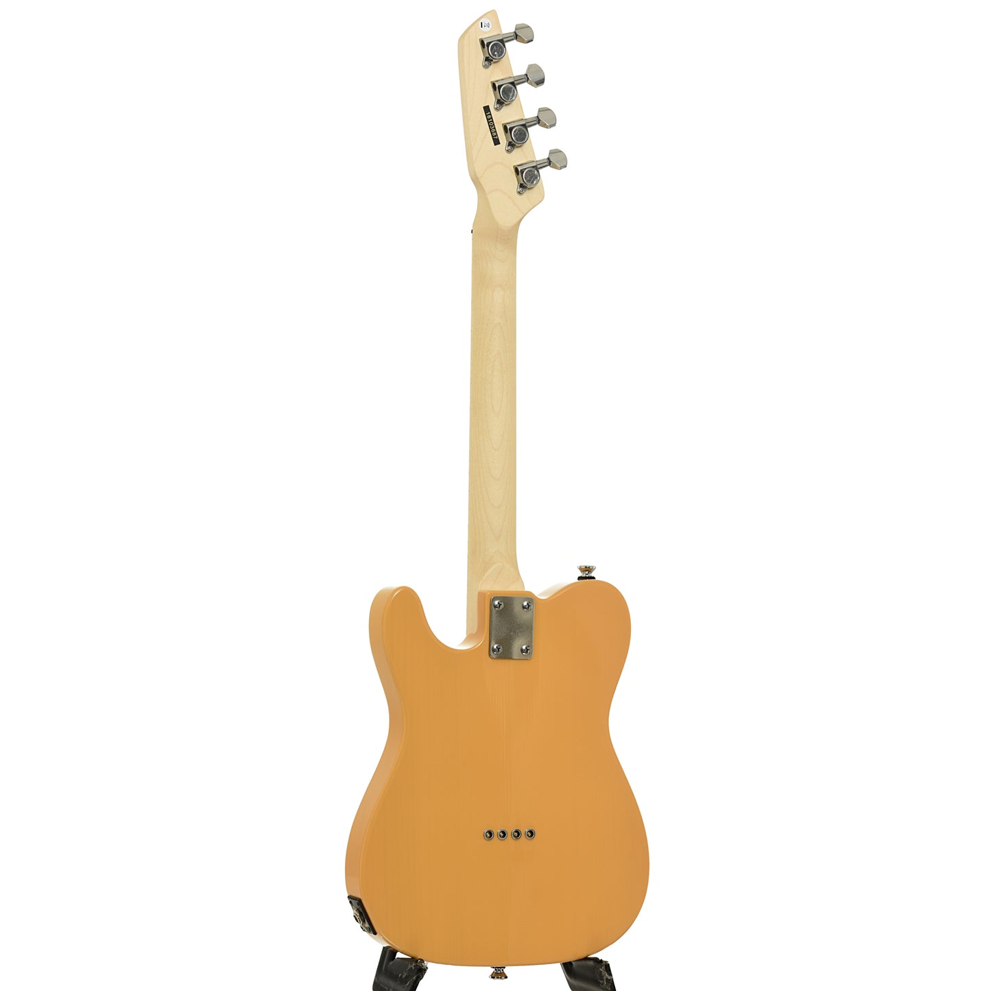 Full back  and side of Risa TE-432 BB Tenor Electric Ukulele