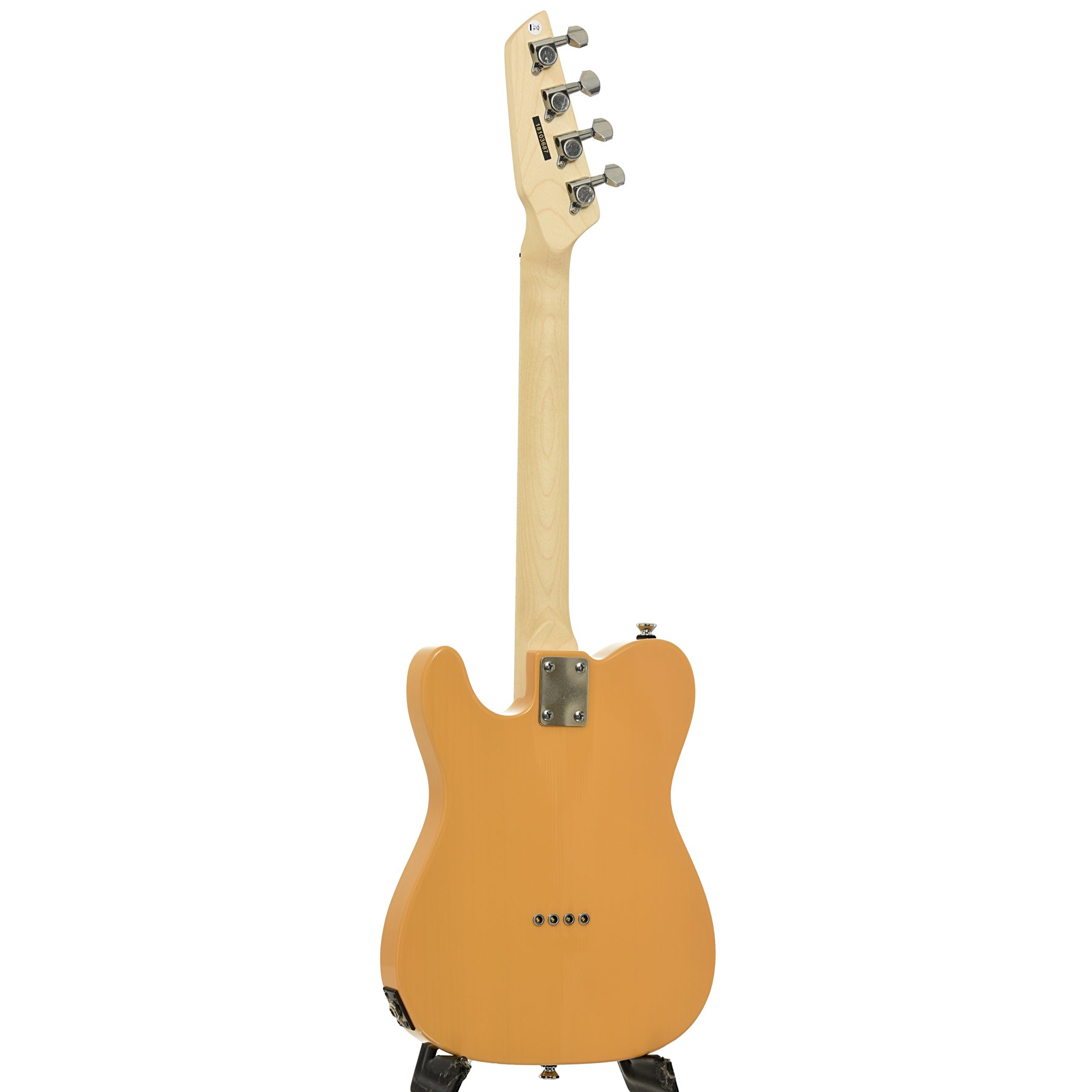 Full back  and side of Risa TE-432 BB Tenor Electric Ukulele