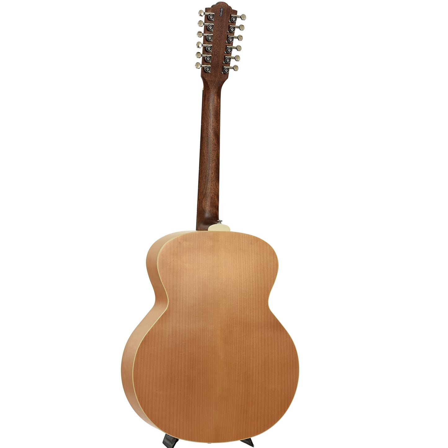 Full back and side of Guild F-2512E Maple Blonde Left Handed 12-String Acoustic Guitar