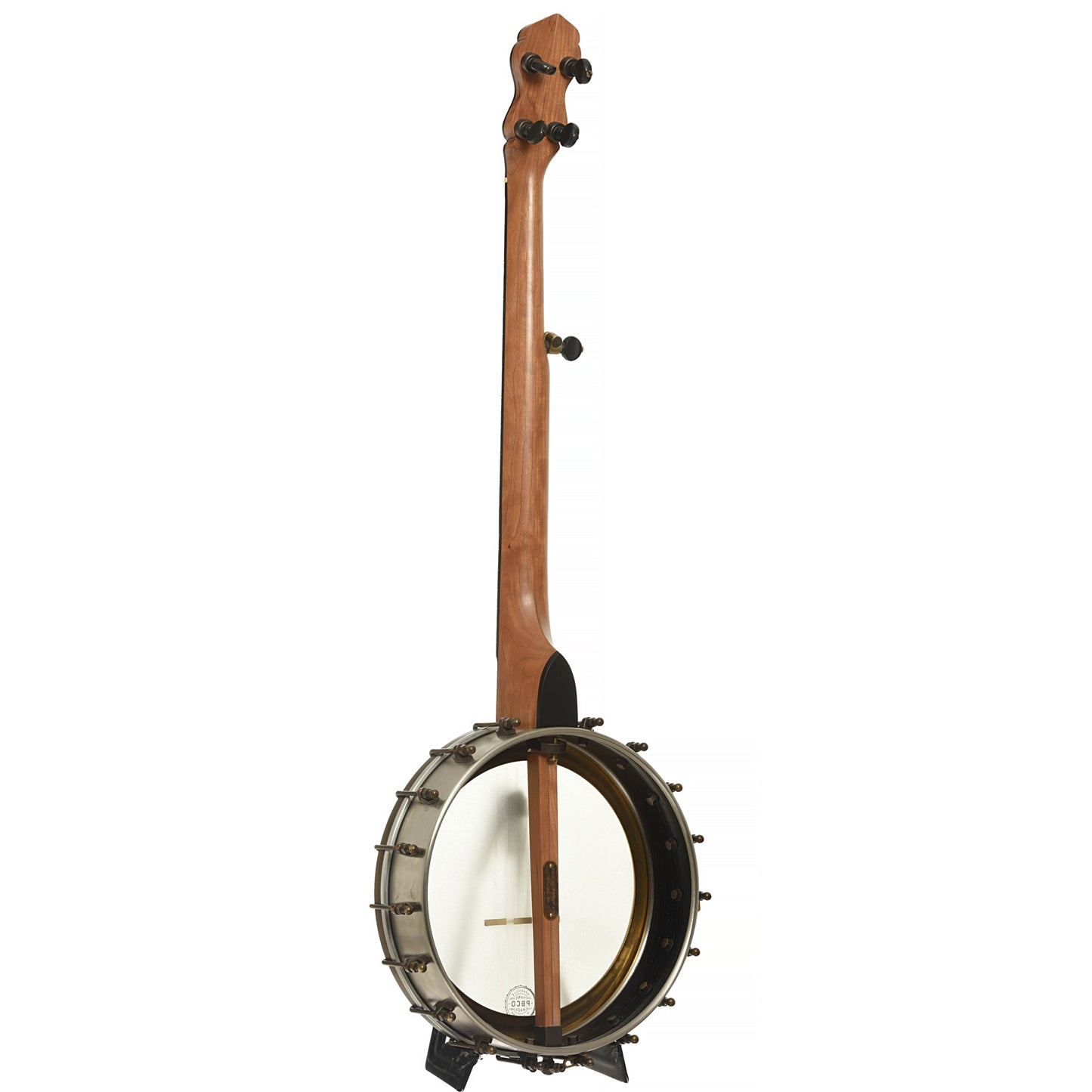 Full back and side of Pisgah Rambler Custom Openback Banjo