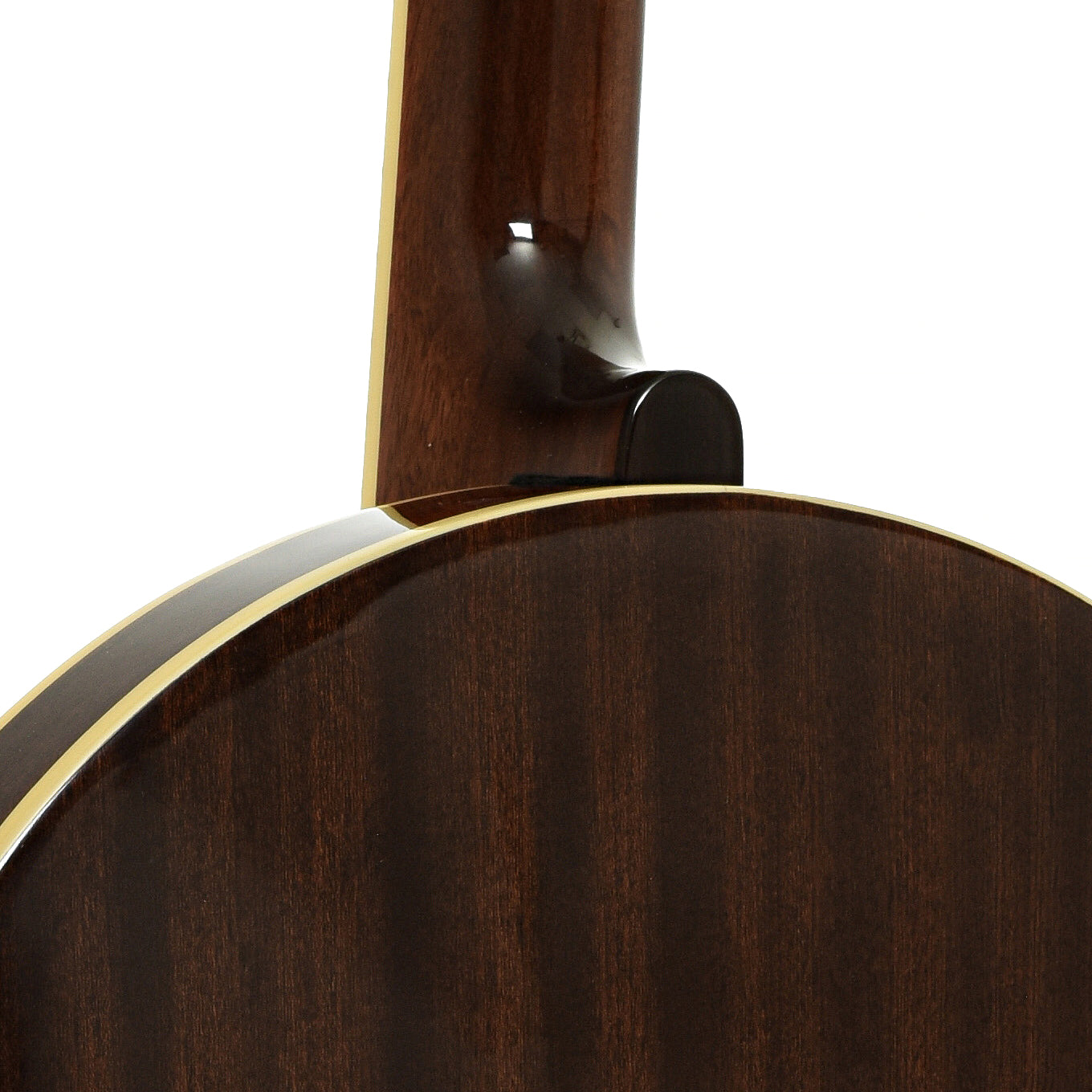 Neck joint of Recording King Madison Reso!nator Banjo, Mahogany