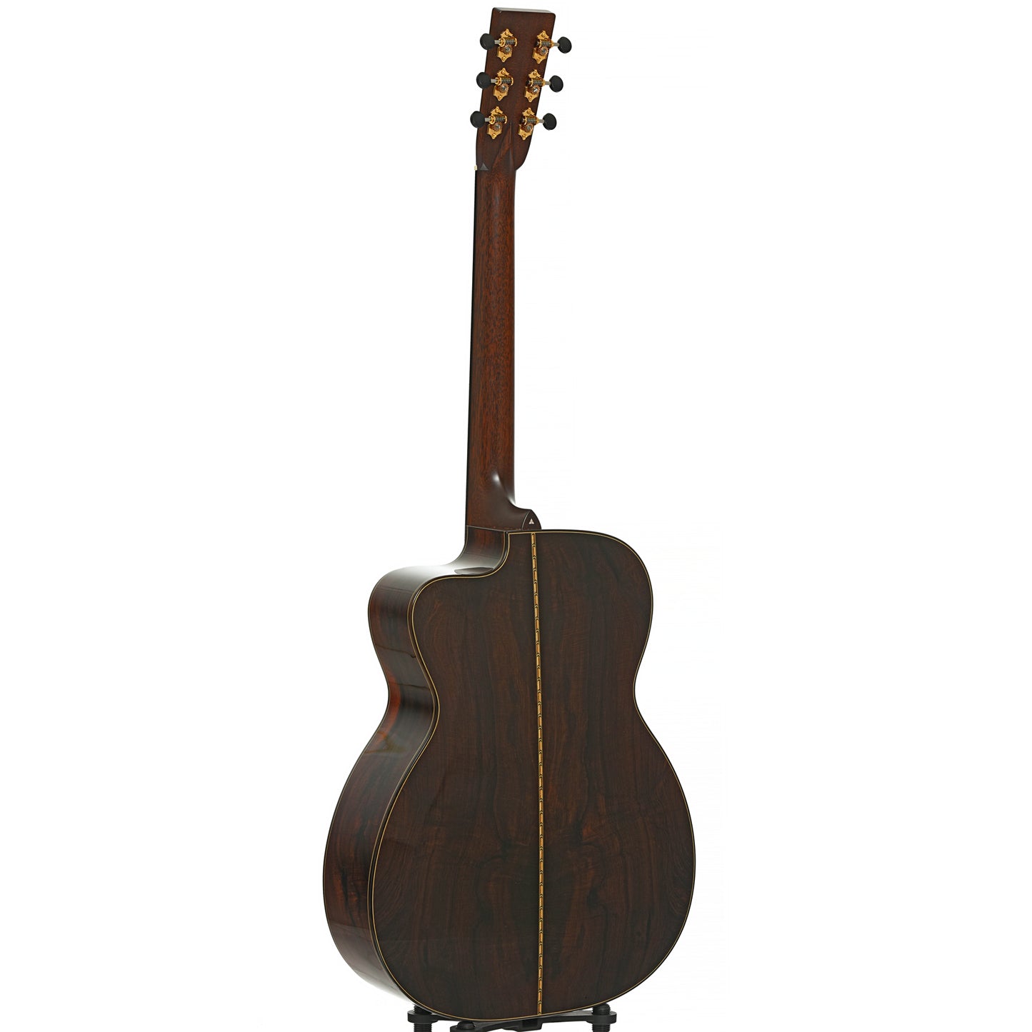 Full back and side of Bourgeois The Soloist OMC Acoustic Guitar 