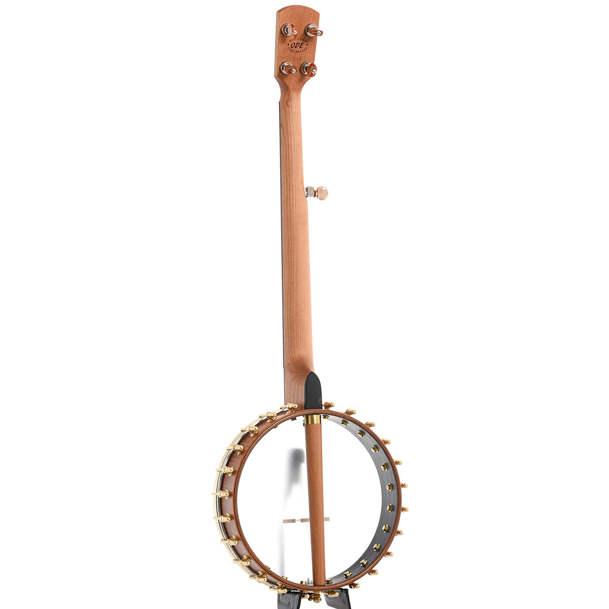 Full back and side of Ode Moonlight 11" Openback Banjo