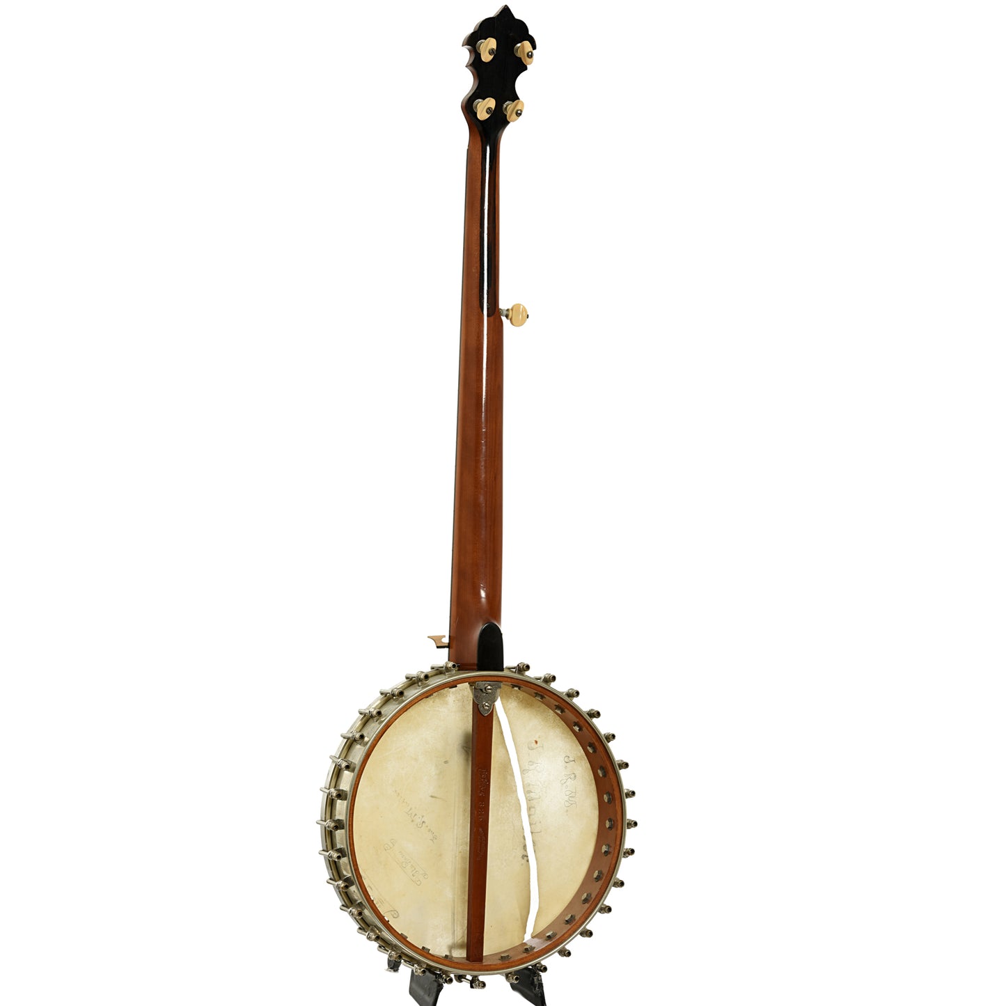 Full back and side of Haynes Bay State Model 325 Open Back Banjo