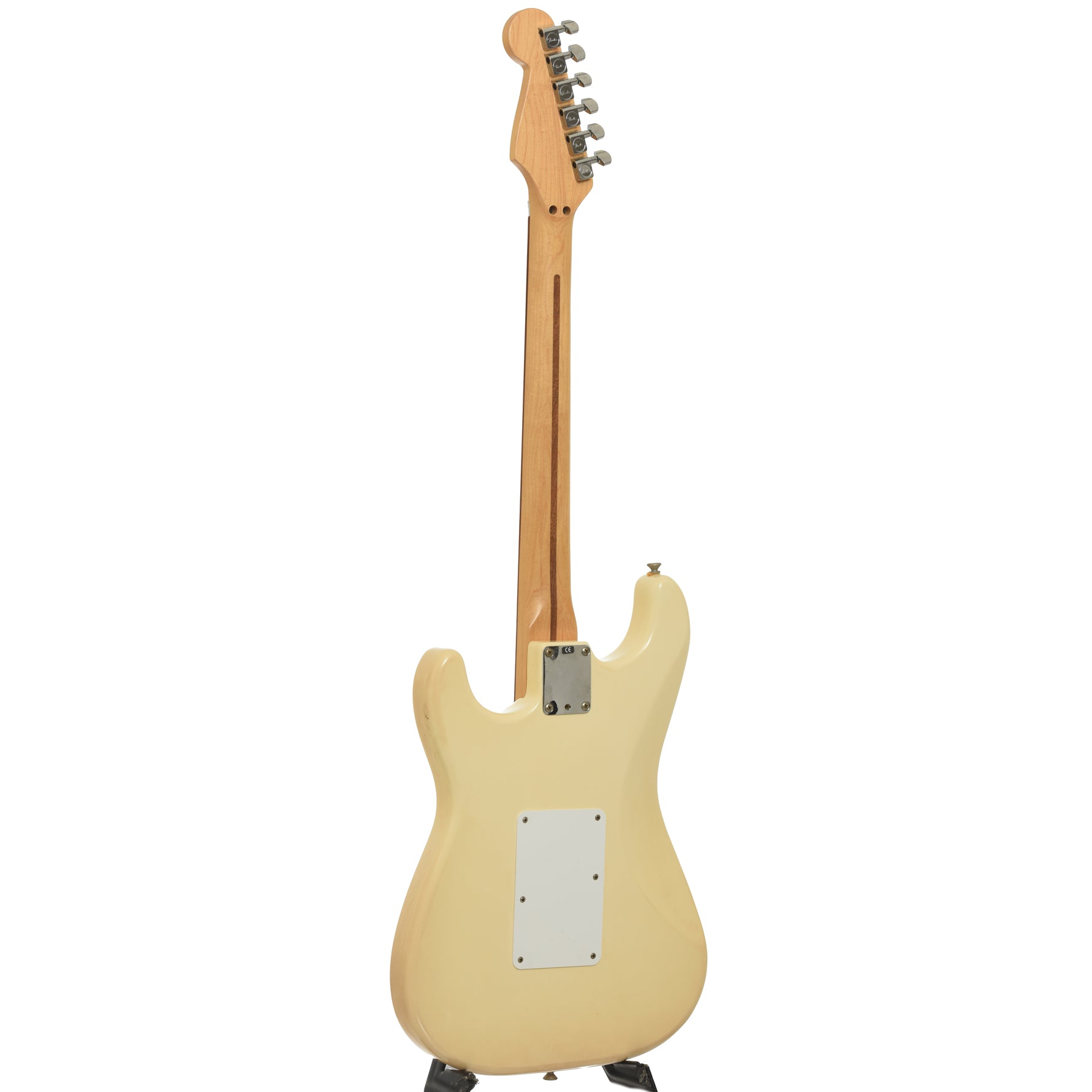 Full back and side of Fender Standard HSS Stratocaster with Floyd Rose Electric Guitar