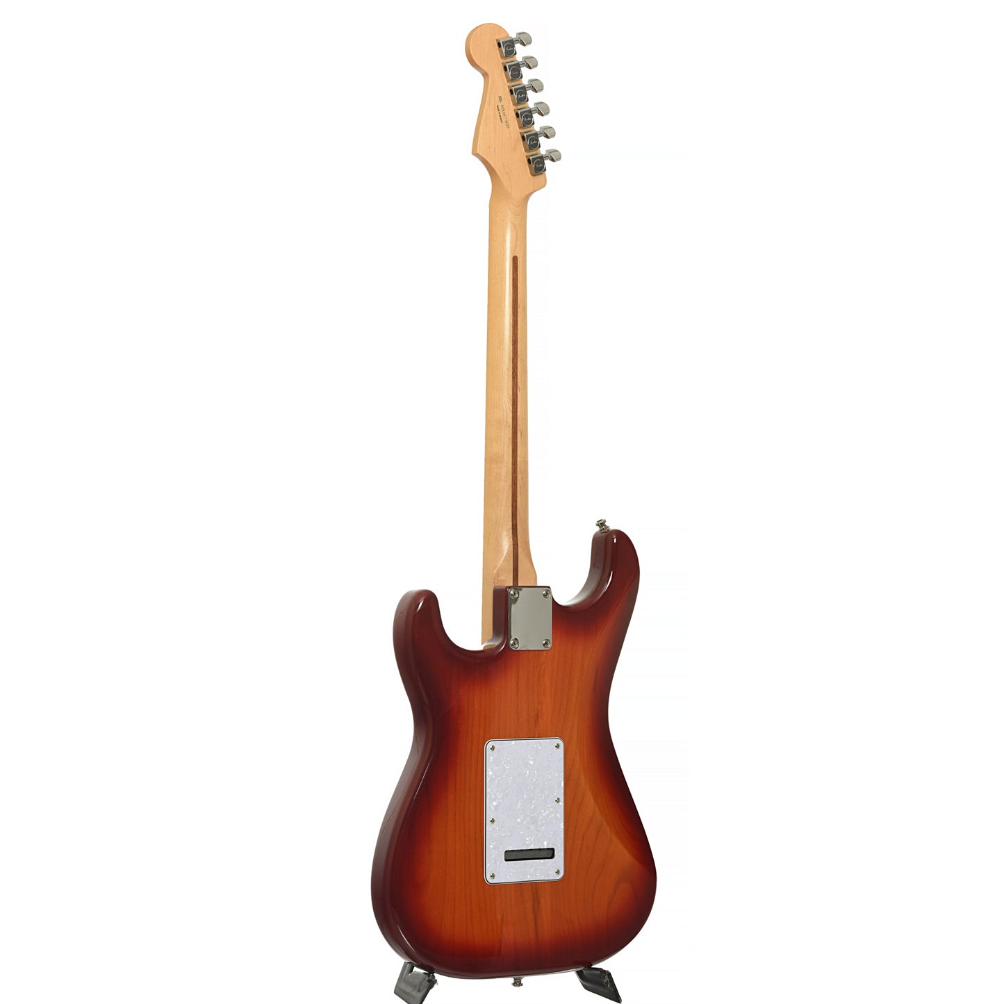 Full back and side of Fender Standard Stratocaster HSS Plus Top Electric Guitar