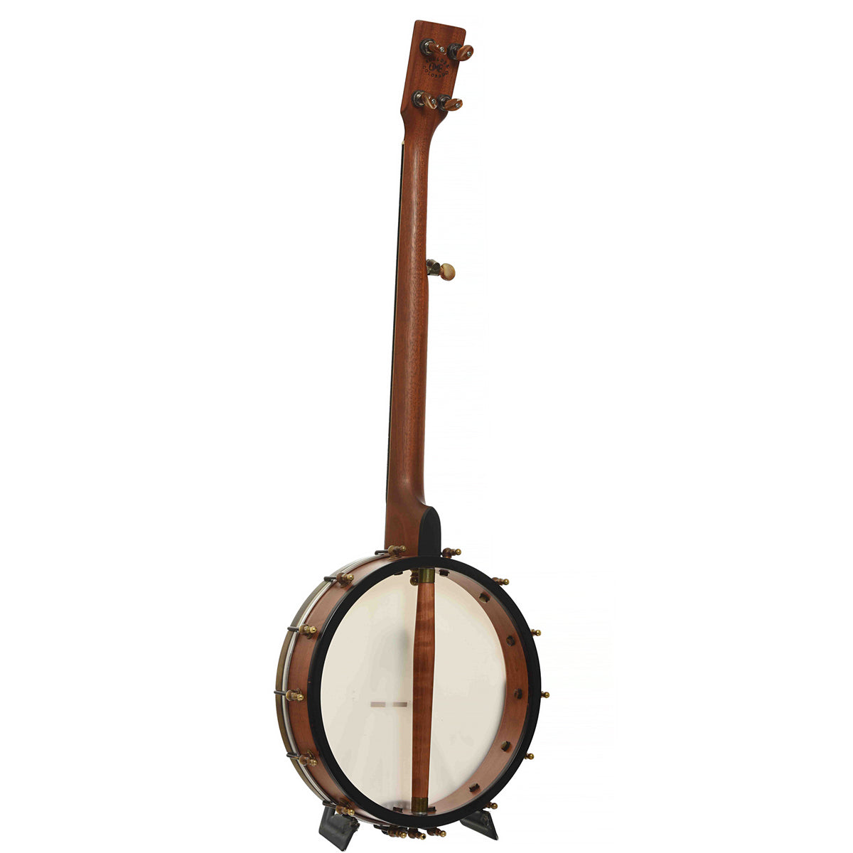 Full Back & Side of Ome Tupelo Cherry 12 in. Openback Banjo