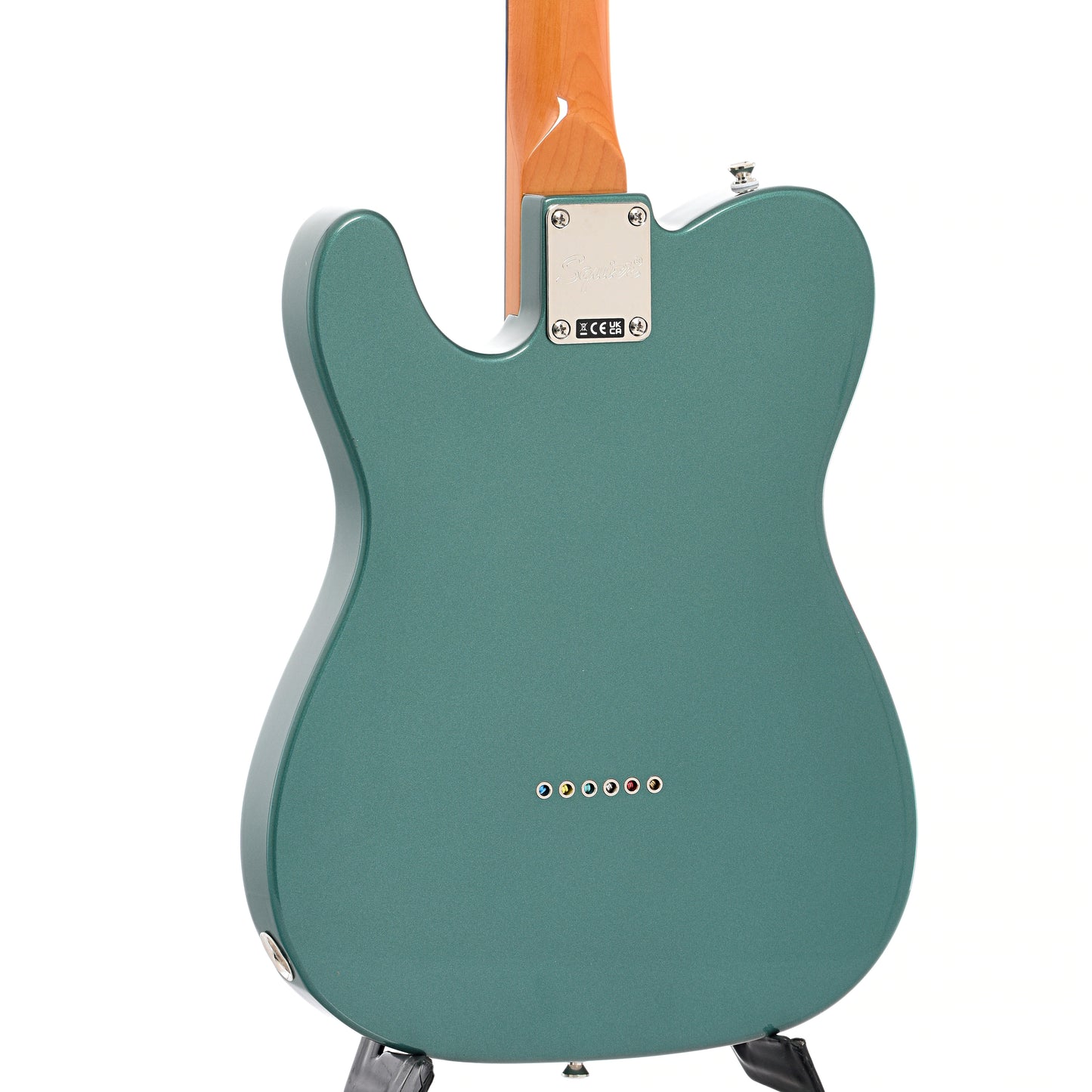 Back and side of Squier Limited Edition Classic Vibe '60s Telecaster SH, Sherwood Green