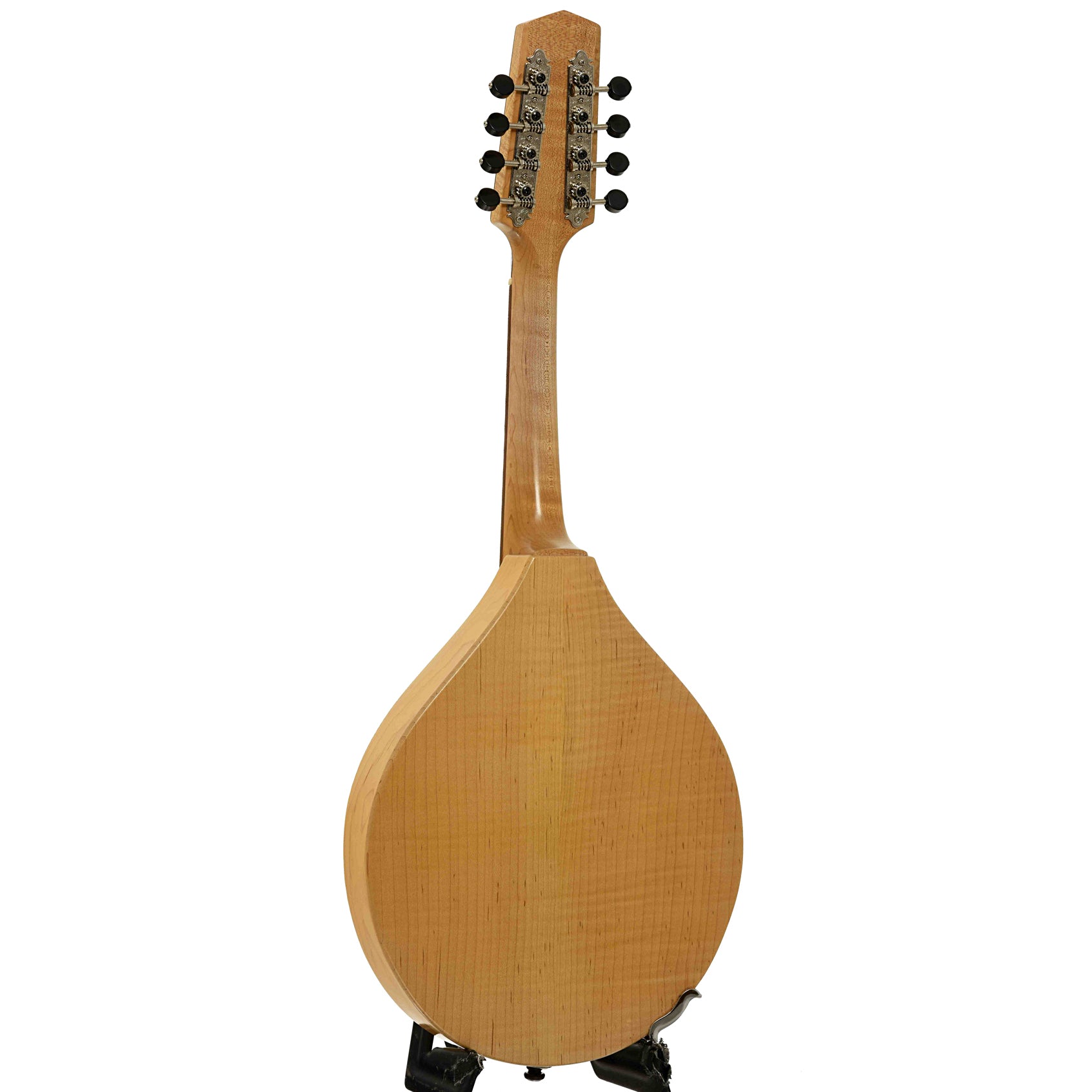 Full back and side of Northfield Workshop Calhoun Mandolin 