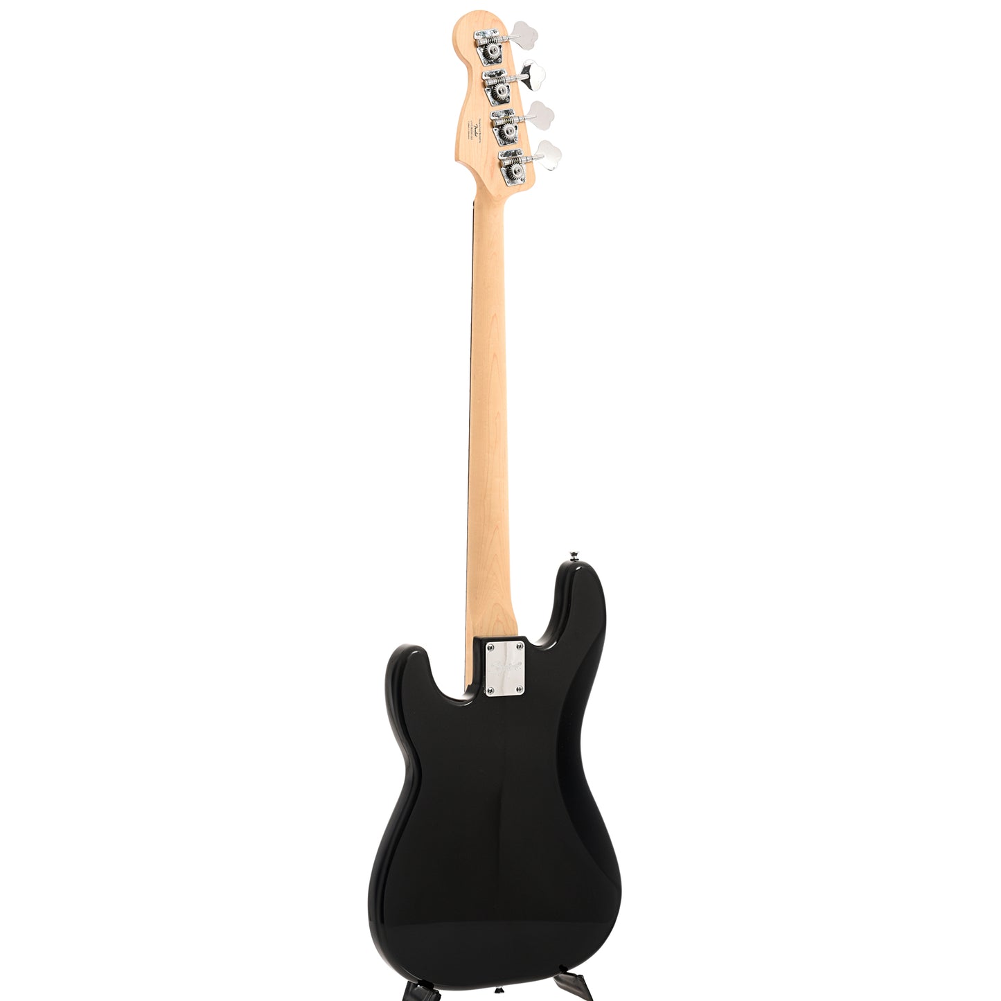 Full back and side of Squier Sonic Precision Bass, Black