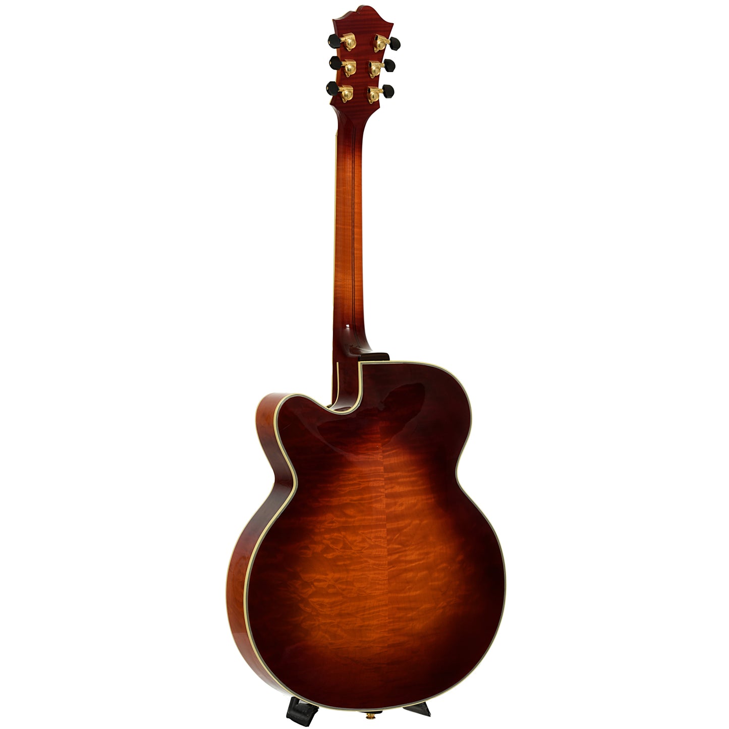 Full back and side of McKerrihan Anastasia 18" Archtop Guitar