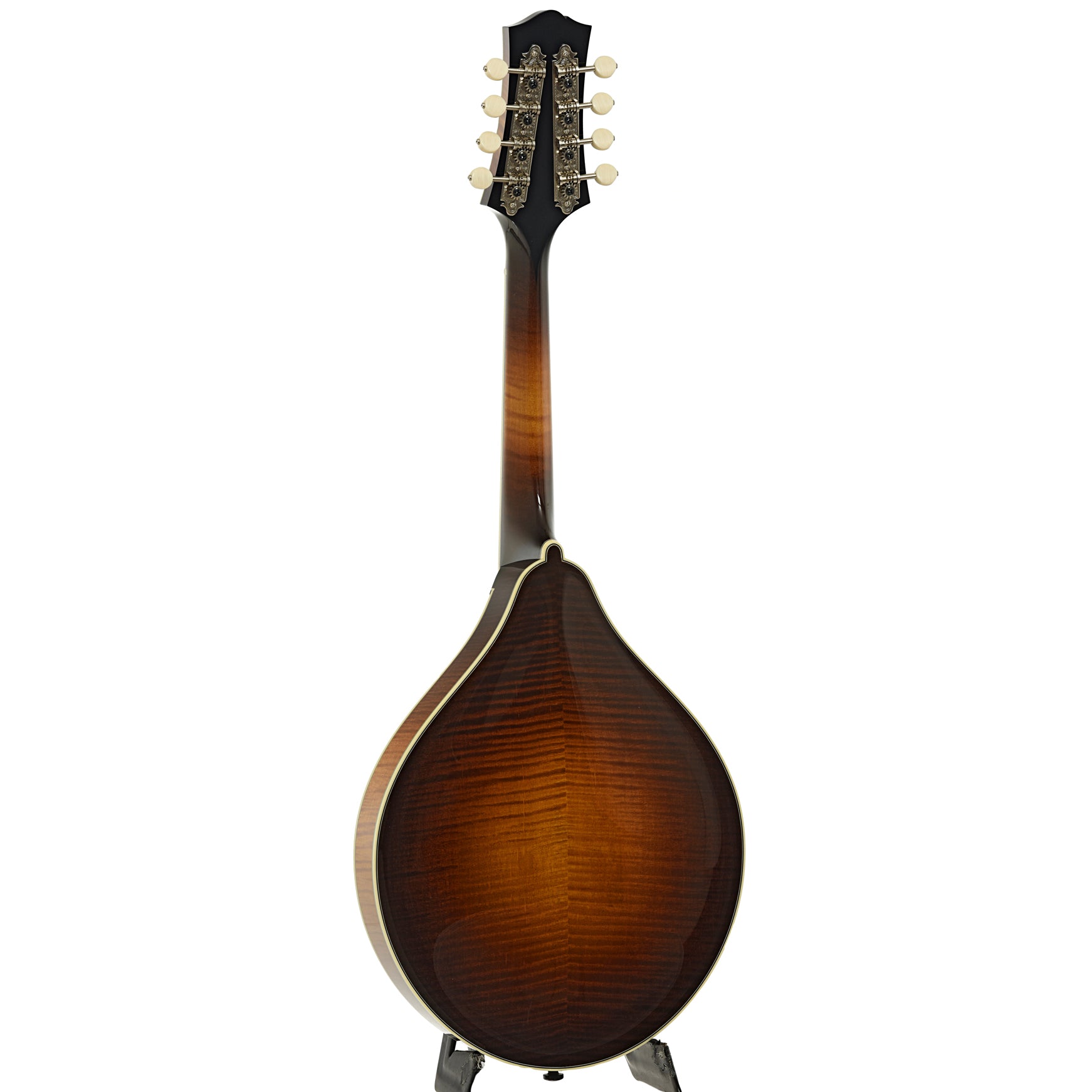 Full back and side of Collings MT2 A-Style Mandolin Sunburst Finish