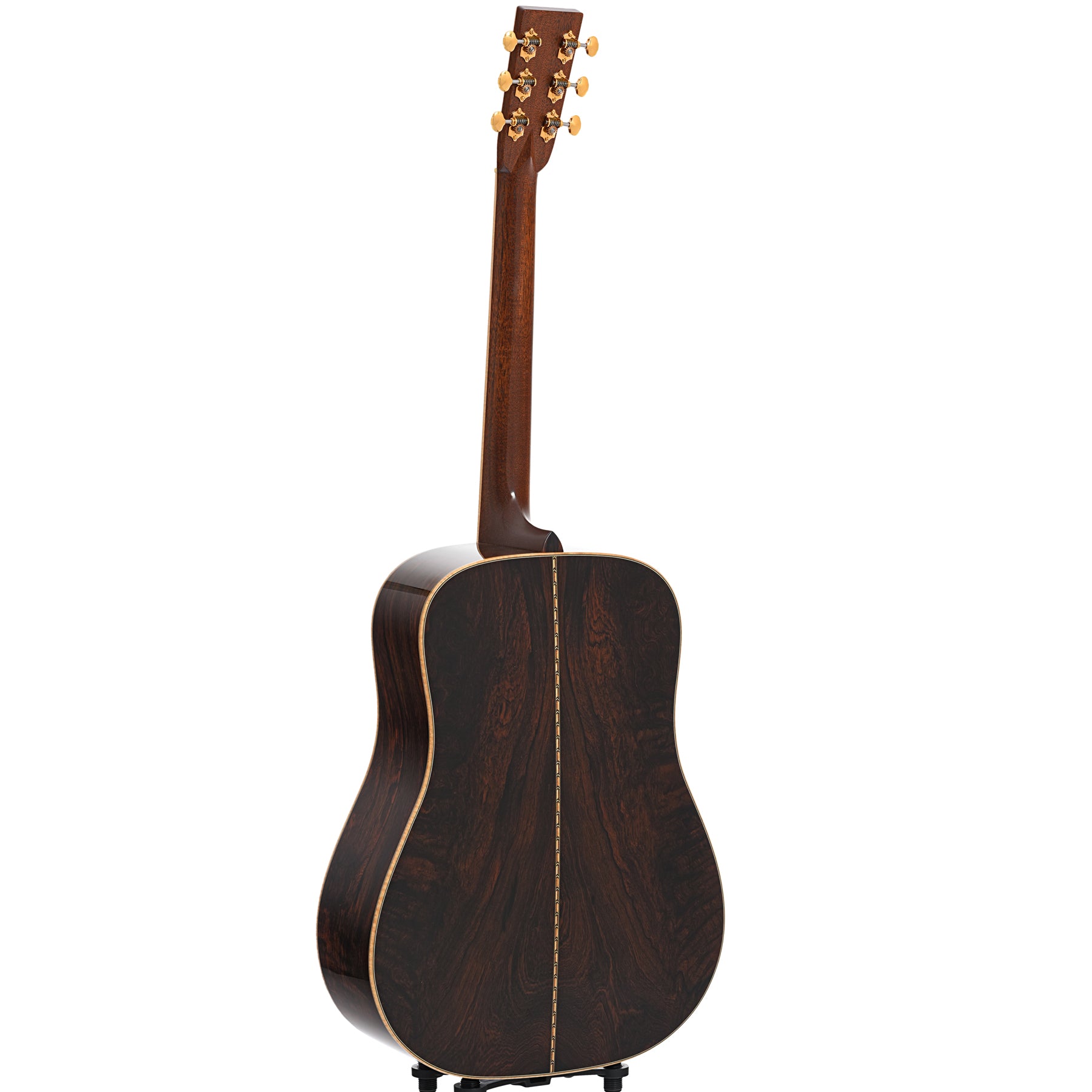 Full back and side of Bourgeois Custom D Brazilian Acoustic Guitar