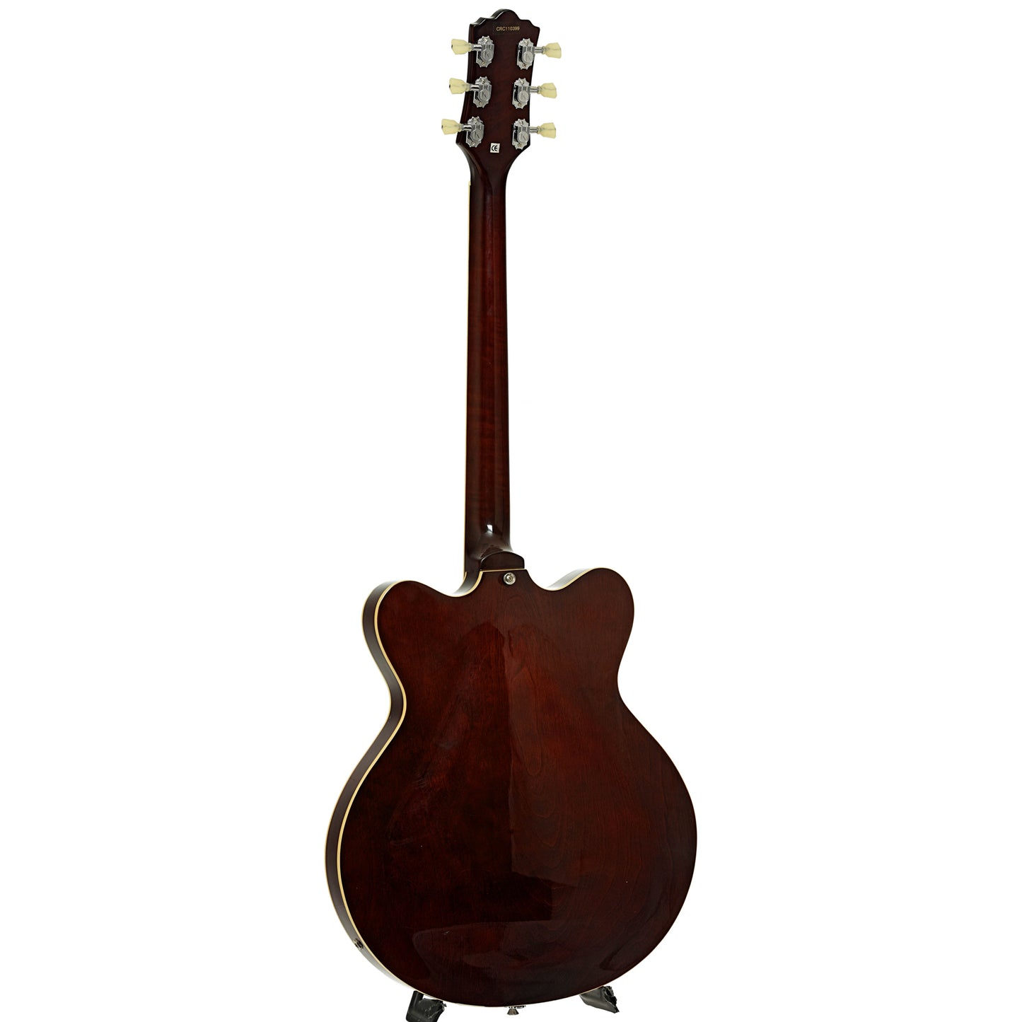 Full back and side of Eastwood Classic 6 Semi-Hollowbody Electric Guitar