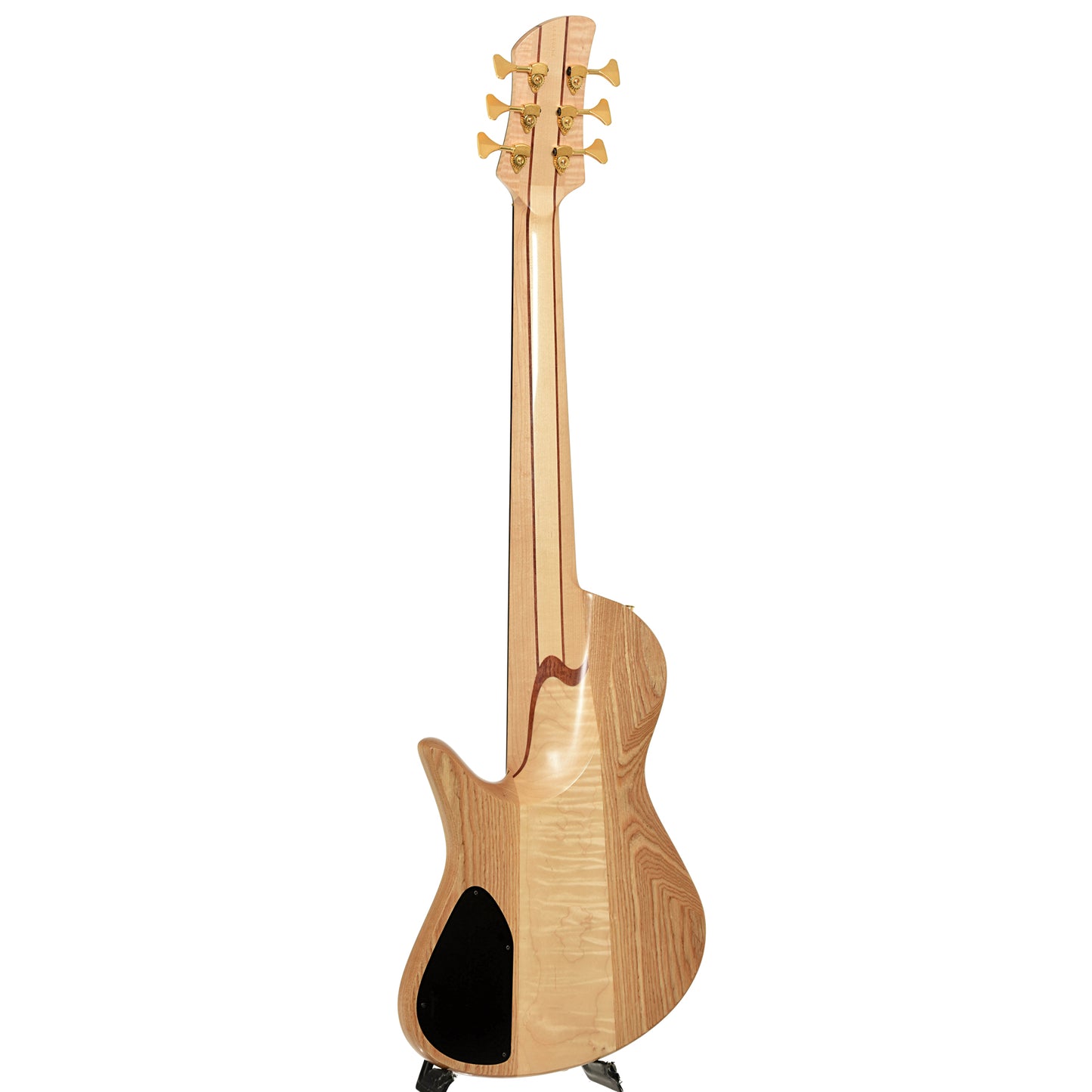 Full back and side of Fodera Emperor II Elite Singlecut 6-String Electric Bass