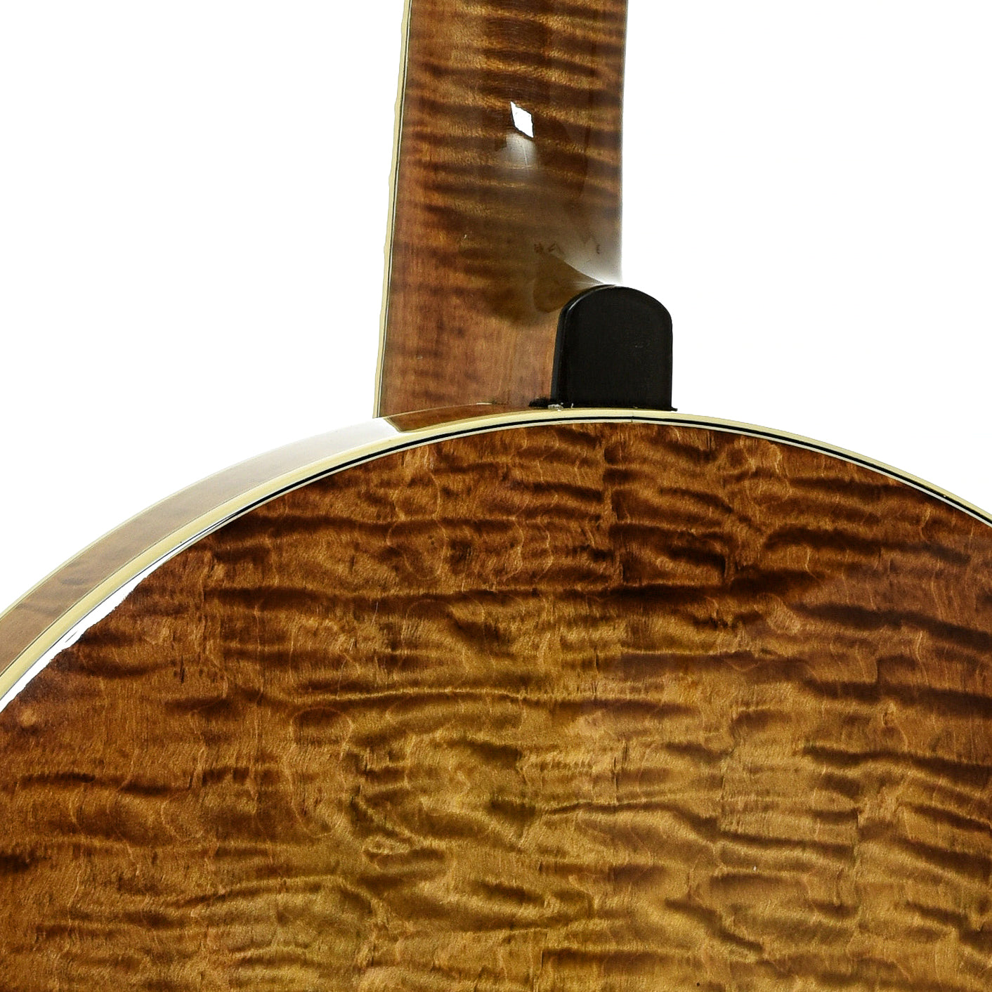 Neck joint of Grundy Flintriver "Blue Heeler" Resonator Banjo 