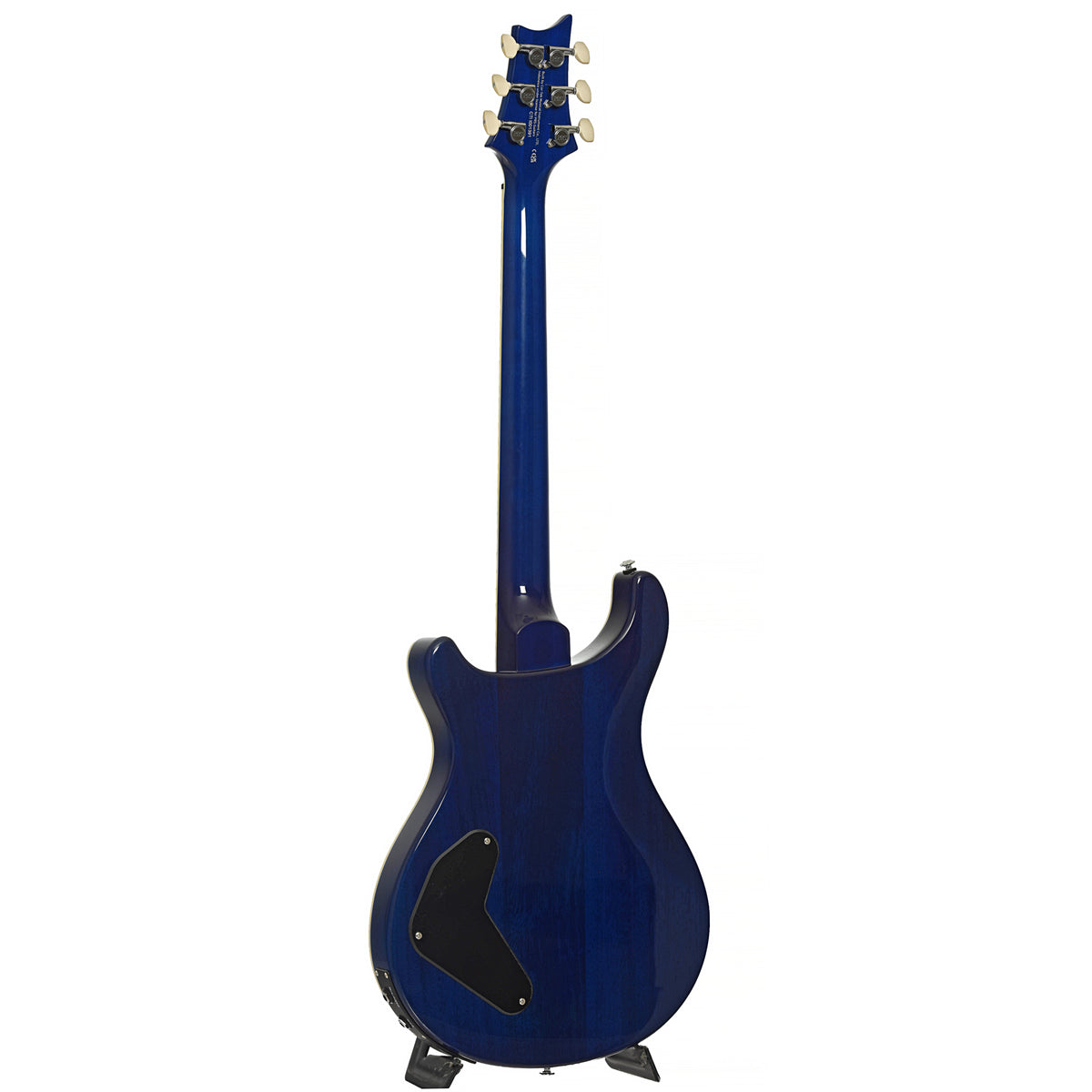 Full back and side of PRS SE Hollowbody I Piezo Electric Guitar, Lake Blue