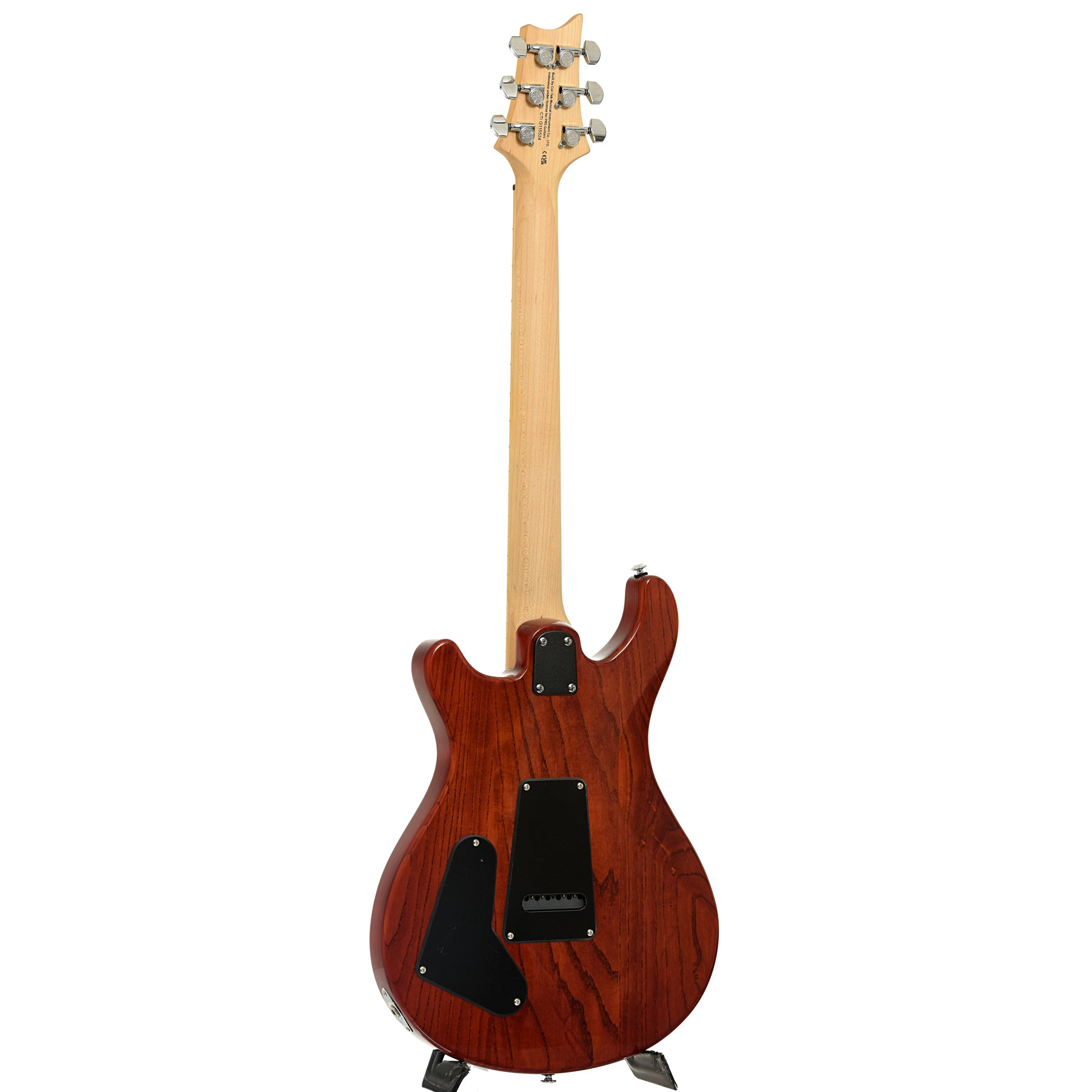 Full back and side of PRS SE Swamp Ash Special Electric Guitar Vintage Sunburst, Shopworn