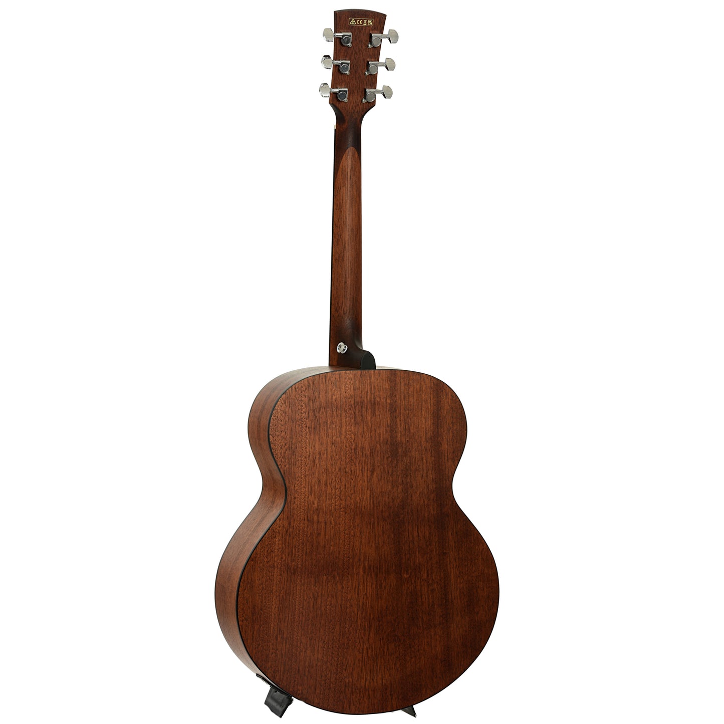 Full back and side of Ibanez AJ54E Artwood Jumbo Acoustic-Electric Guitar, Open Pore Natural