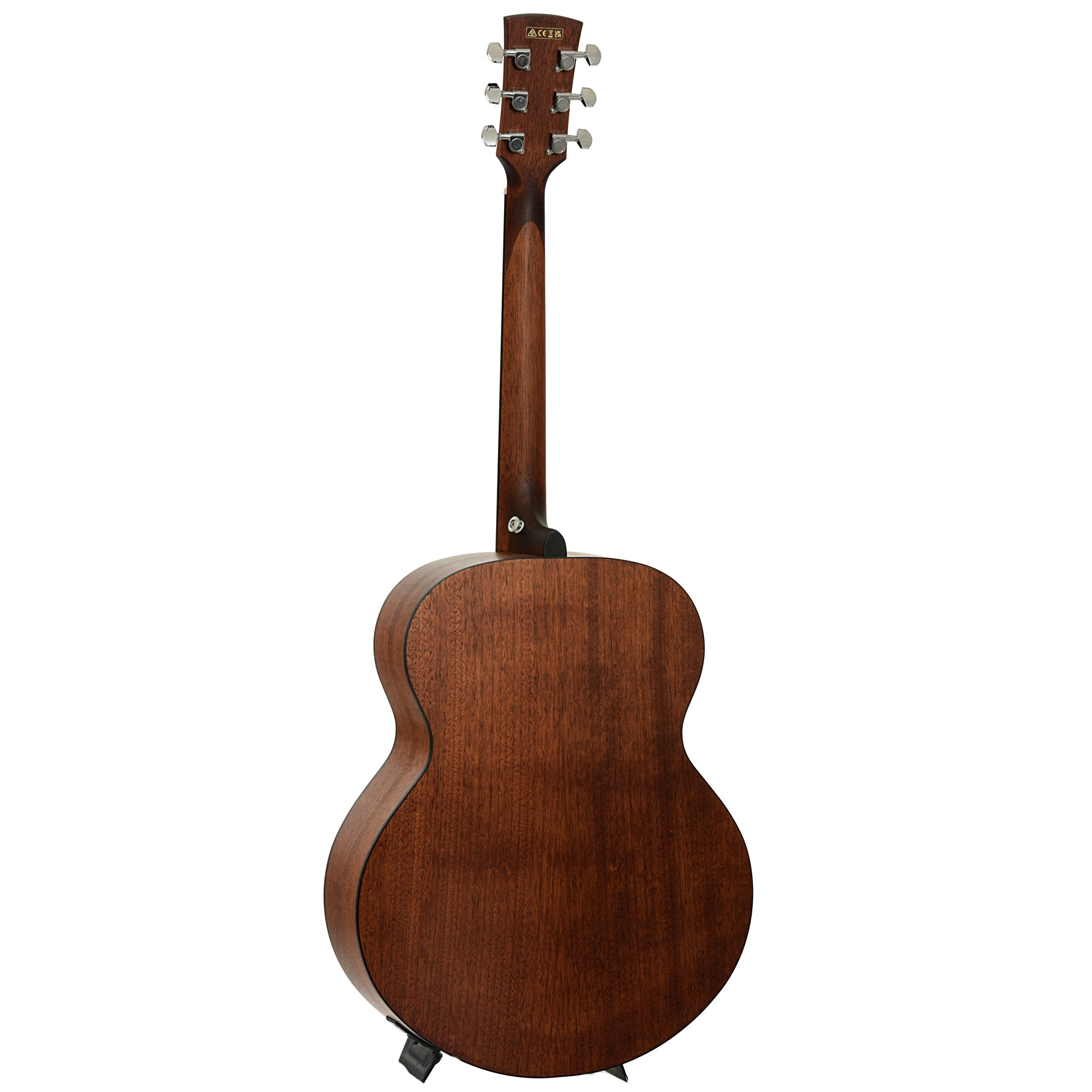 Full back and side of Ibanez AJ54E Artwood Jumbo Acoustic-Electric Guitar, Open Pore Natural