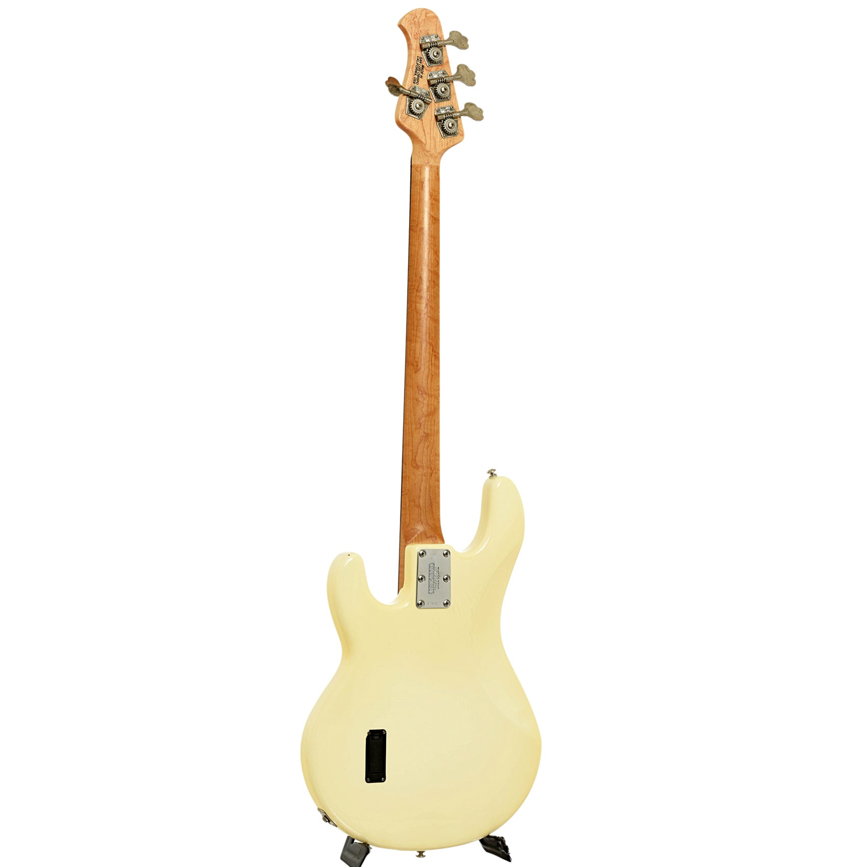 Full back and side of Earnie Ball Music Man Stingray 4-String Electric Bass 
