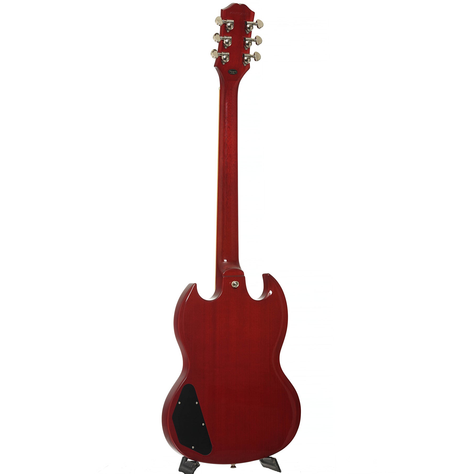 Full back and side of Epiphone SG Standard Electric Guitar & Gigbag, Cherry