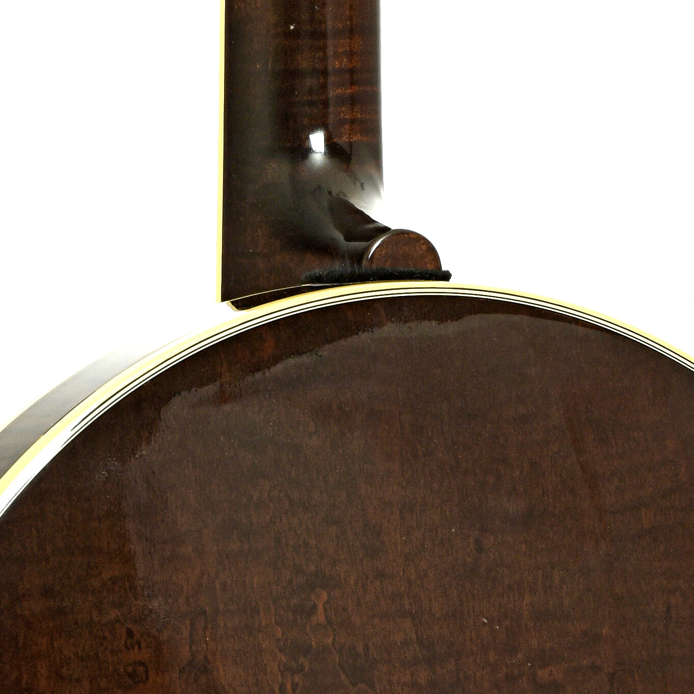 Neck joint of Deering Tenbrooks Saratoga Star Resonator Banjo