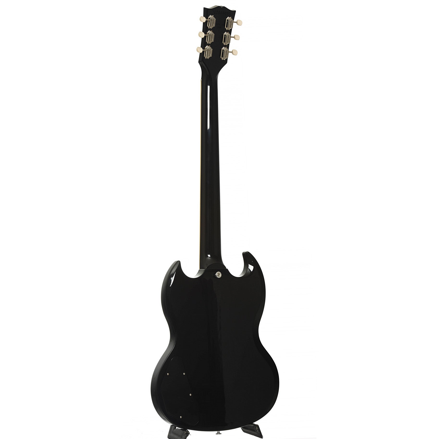 Full back and side of Gibson SG Special Electric Guitar & Case, Ebony