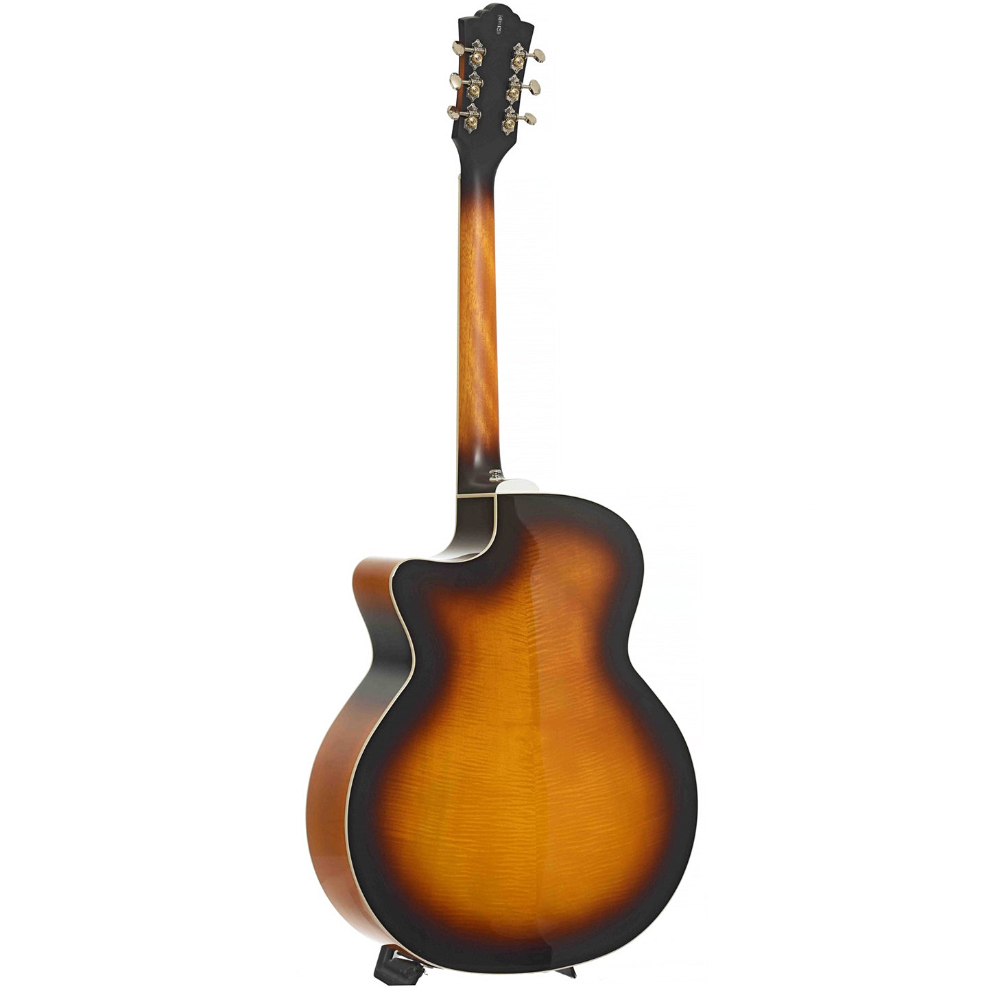 Full Back & Side of Guild F-250CE Deluxe Maple F-Jumbo Acoustic-Electric Guitar, Shopworn
