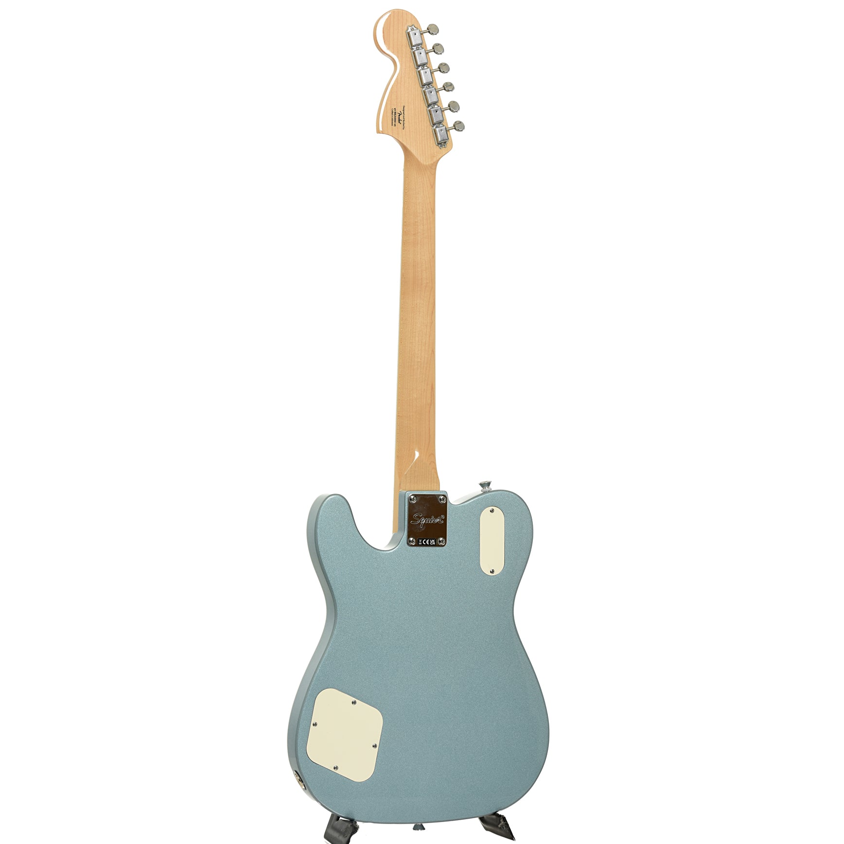 Full back and side of Squier Paranormal Troublemaker Telecaster Deluxe Electric Guitar