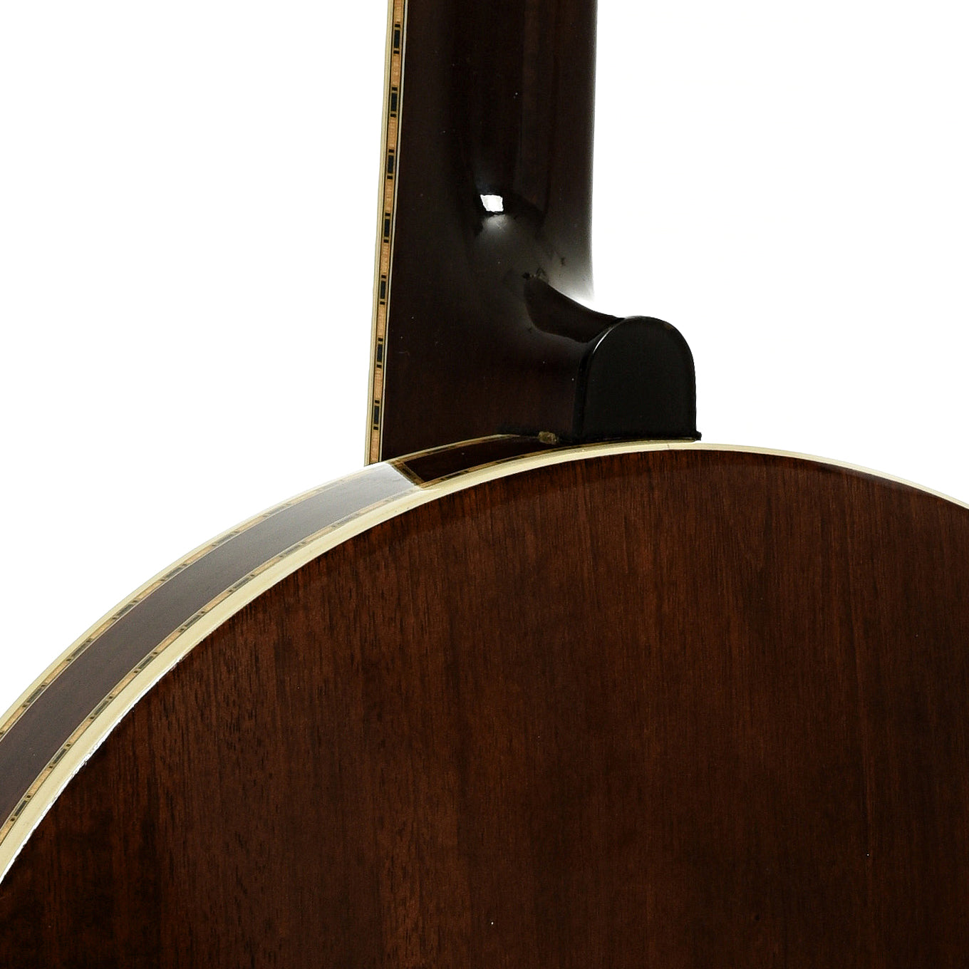 Neck joint of Frank Neat Stanleytone Hills of Home Resonator Banjo