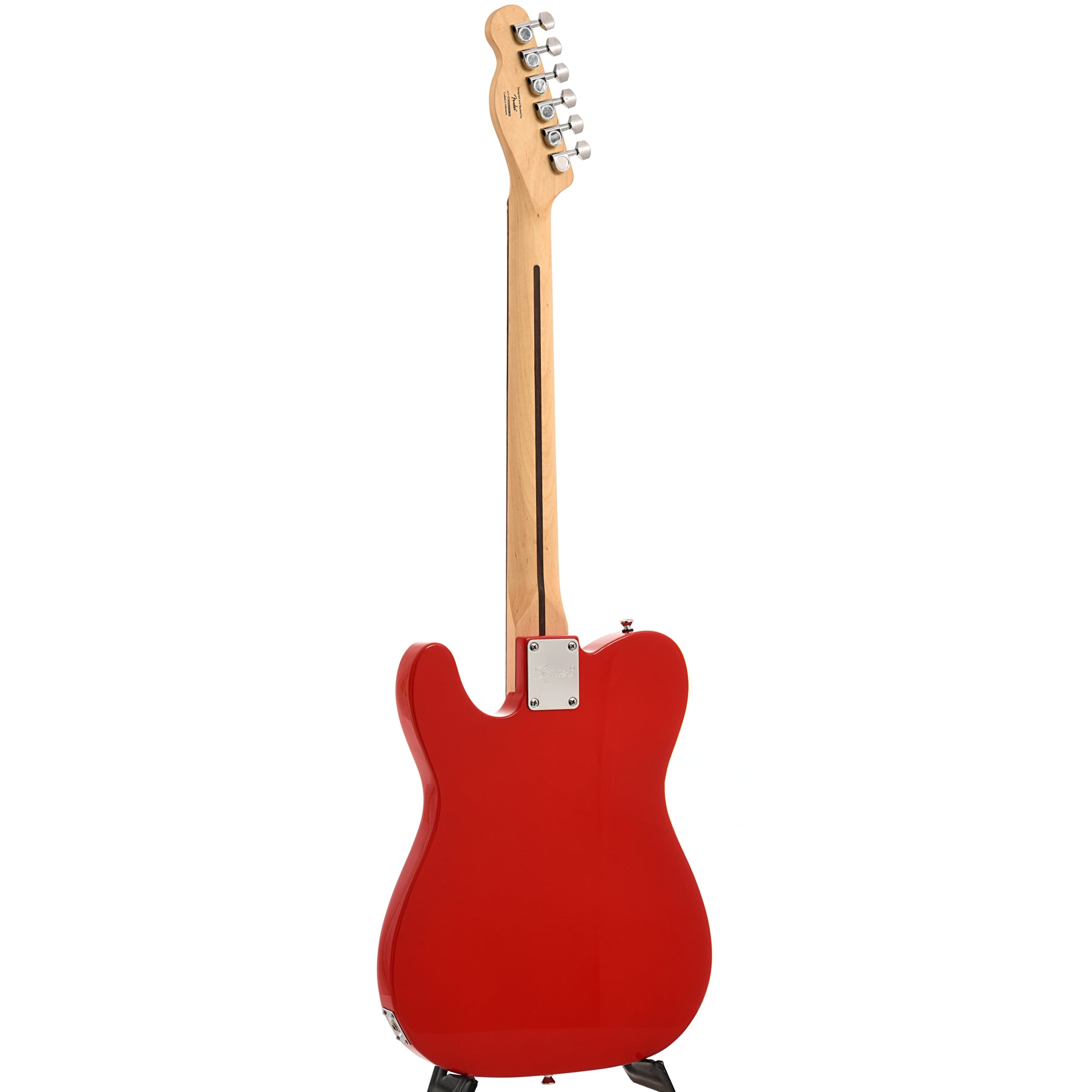 Full back and side of Squier Sonic Telecaster, Torino Red