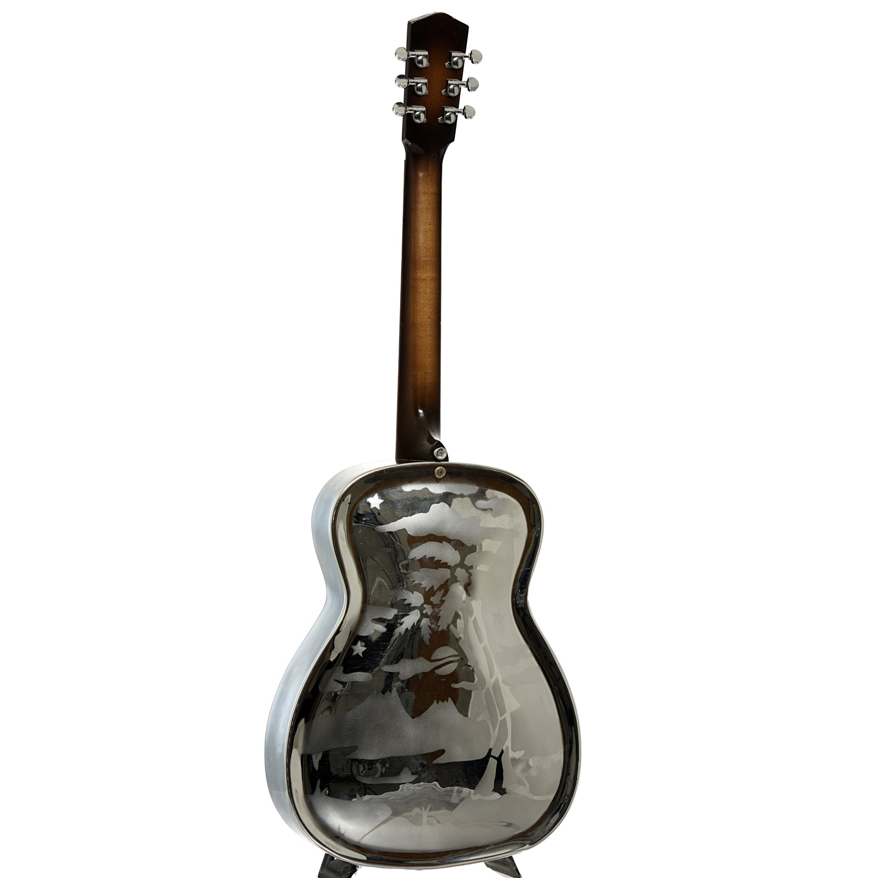 Full back and side of Dobro Model 90 Duolian Resonator Guitar 