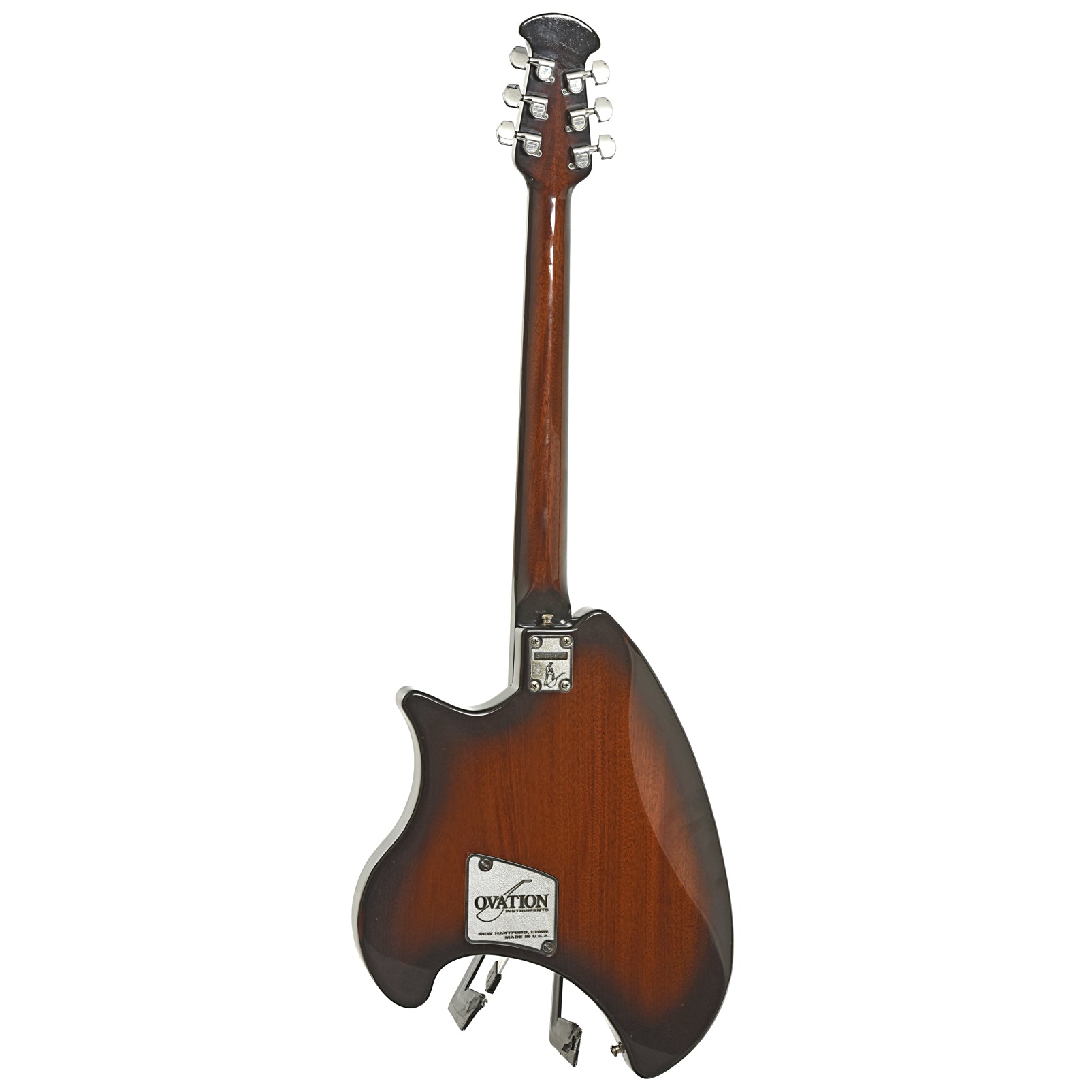 Full back and side of Ovation Deacon 1252 Electric Guitar 