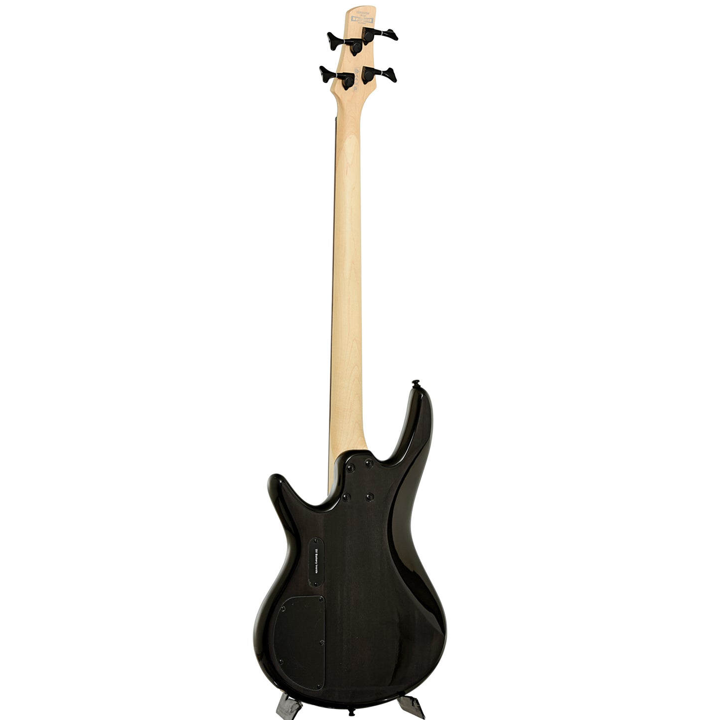 Full back and side of Ibanez GSR200SM 4-String Bass, Natural Gray Burst
