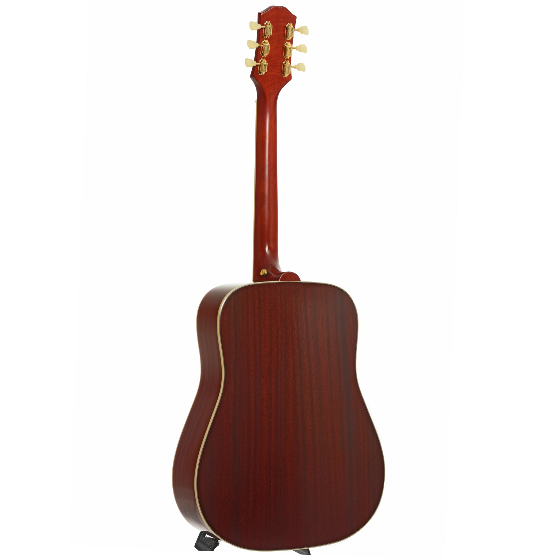 Full back and side of Epiphone Hummingbird Standard Acoustic Guitar