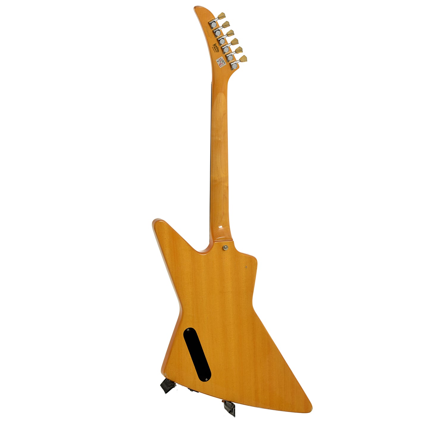 Full back and side of Epiphone '58 Korina Explorer Electric Guitar 