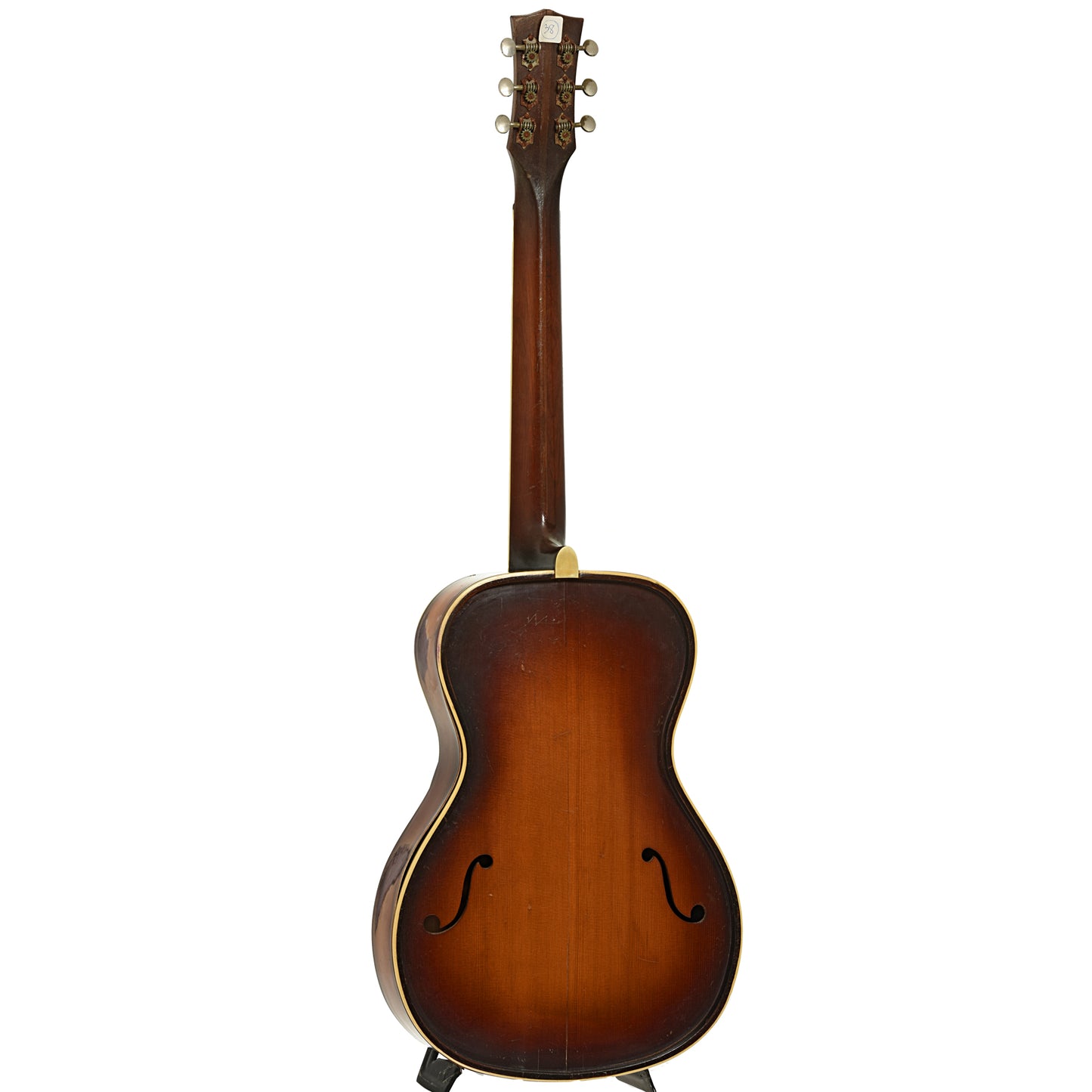 Back and side of Vivi-Tone Archtop Acoustic Guitar