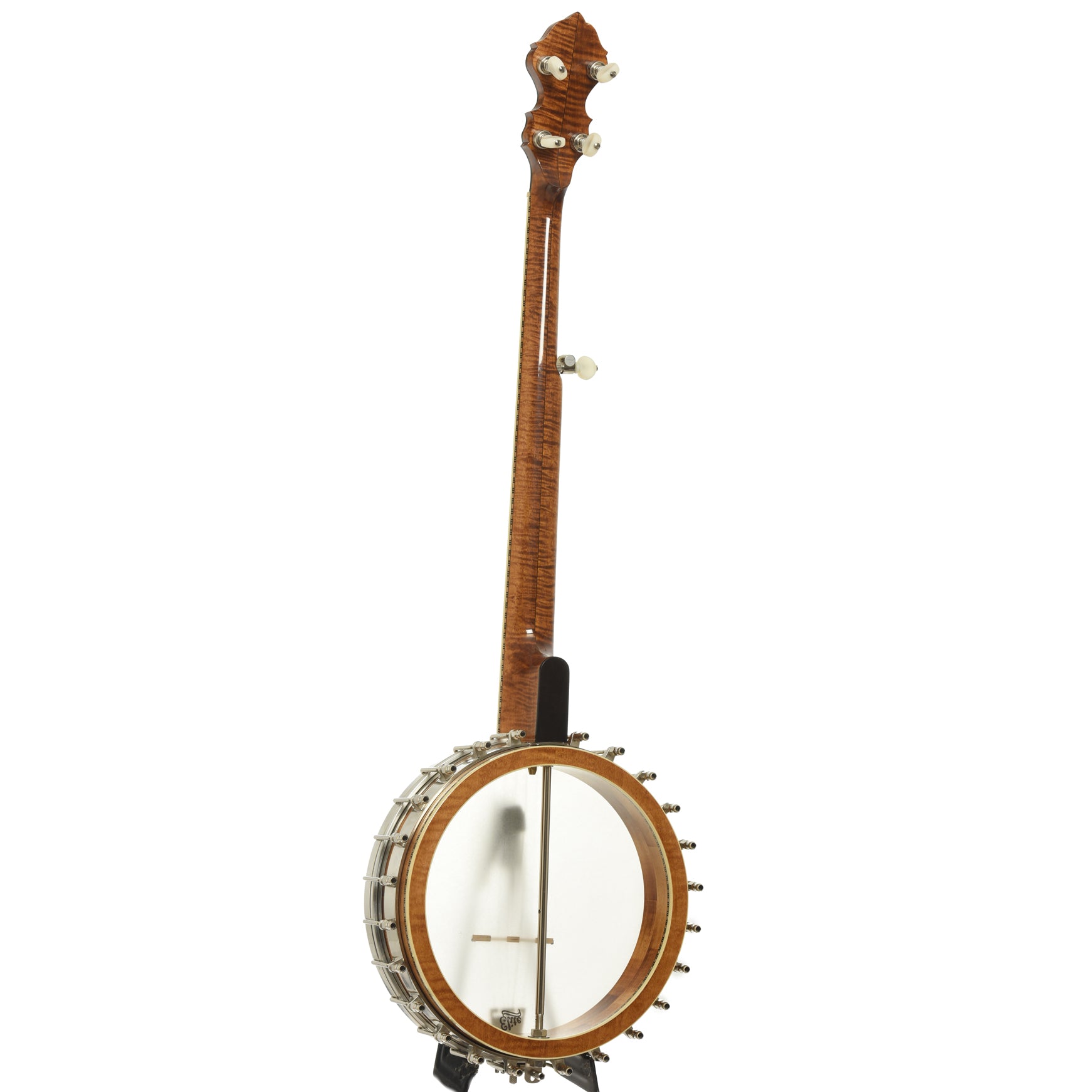 Full back and side of Wildwood Balladeer Openback Banjo