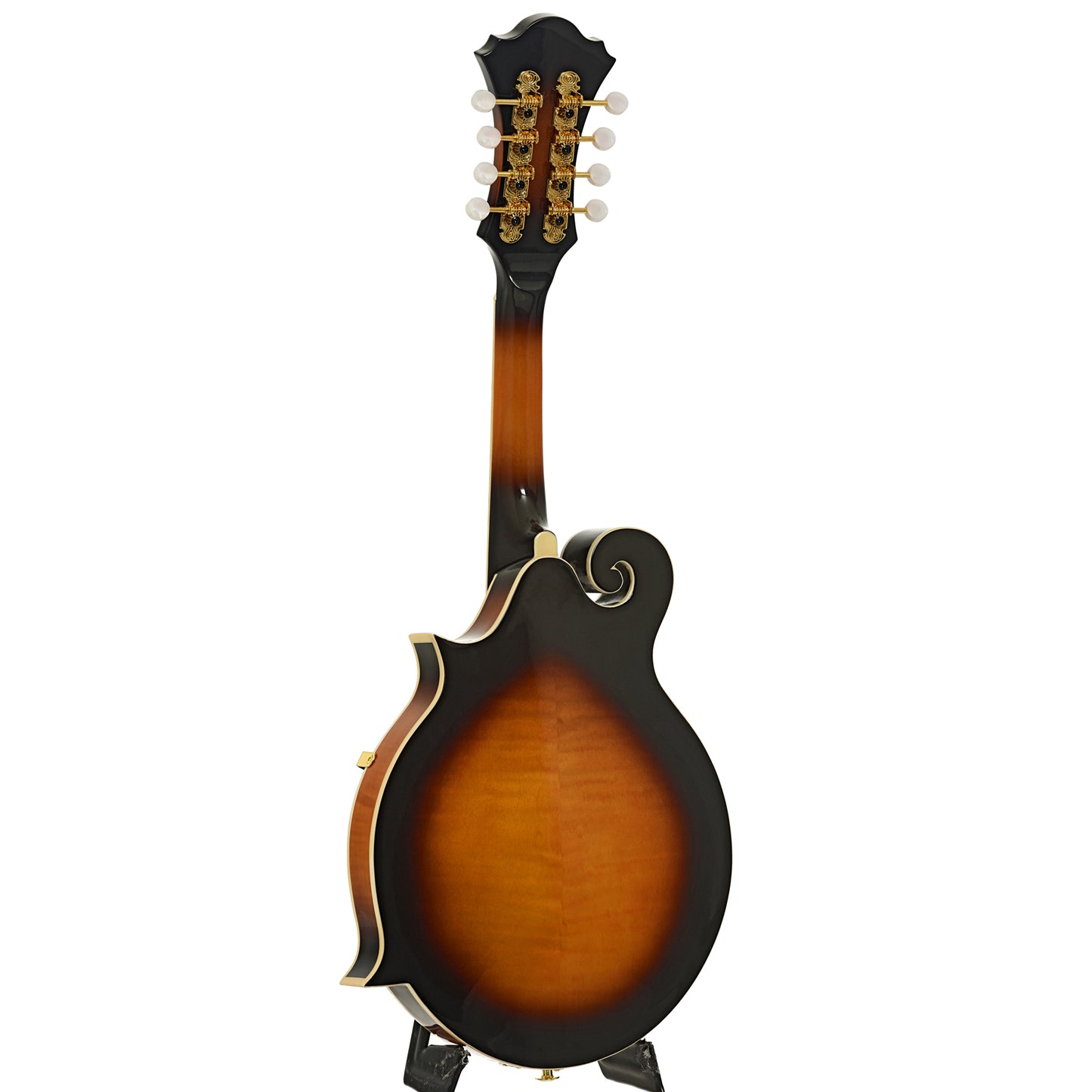 Full back and side of Ibanez M522S F-Style Mandolin, Brown Sunburst - B-Stock