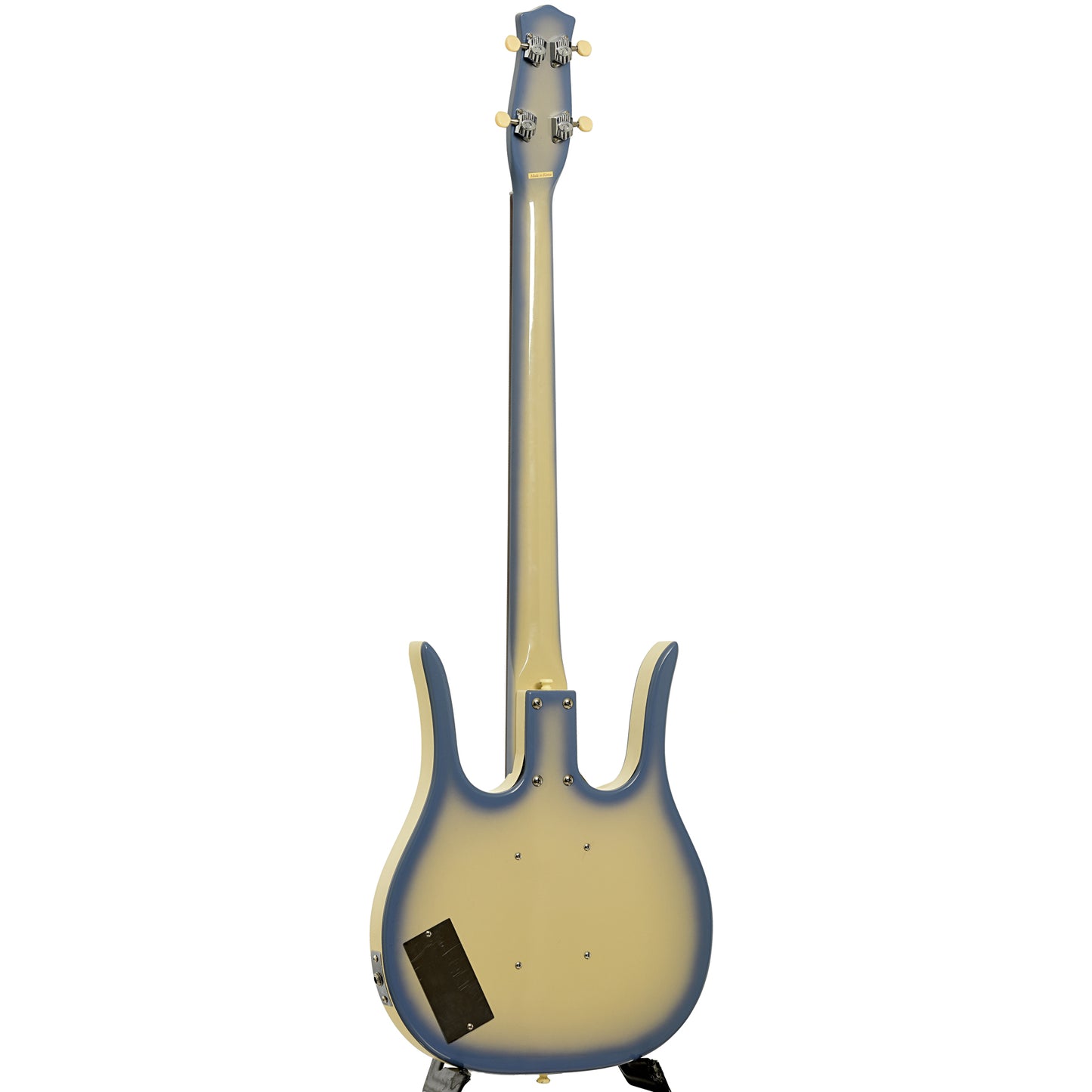 Full back and side of Danelectro Longhorn Electric Bass 