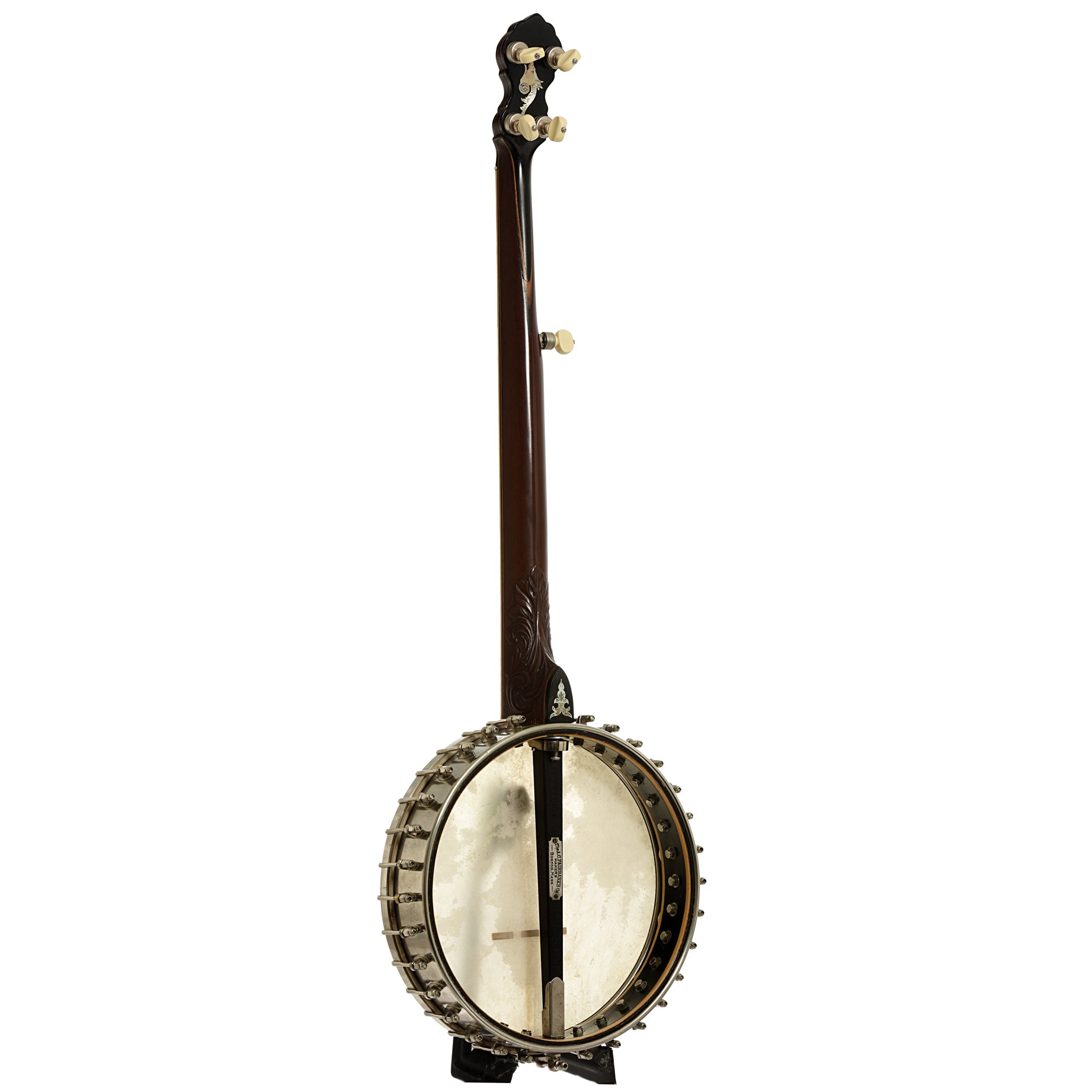 Full back and side of Fairbanks Special Electric No.5 Openback Banjo 