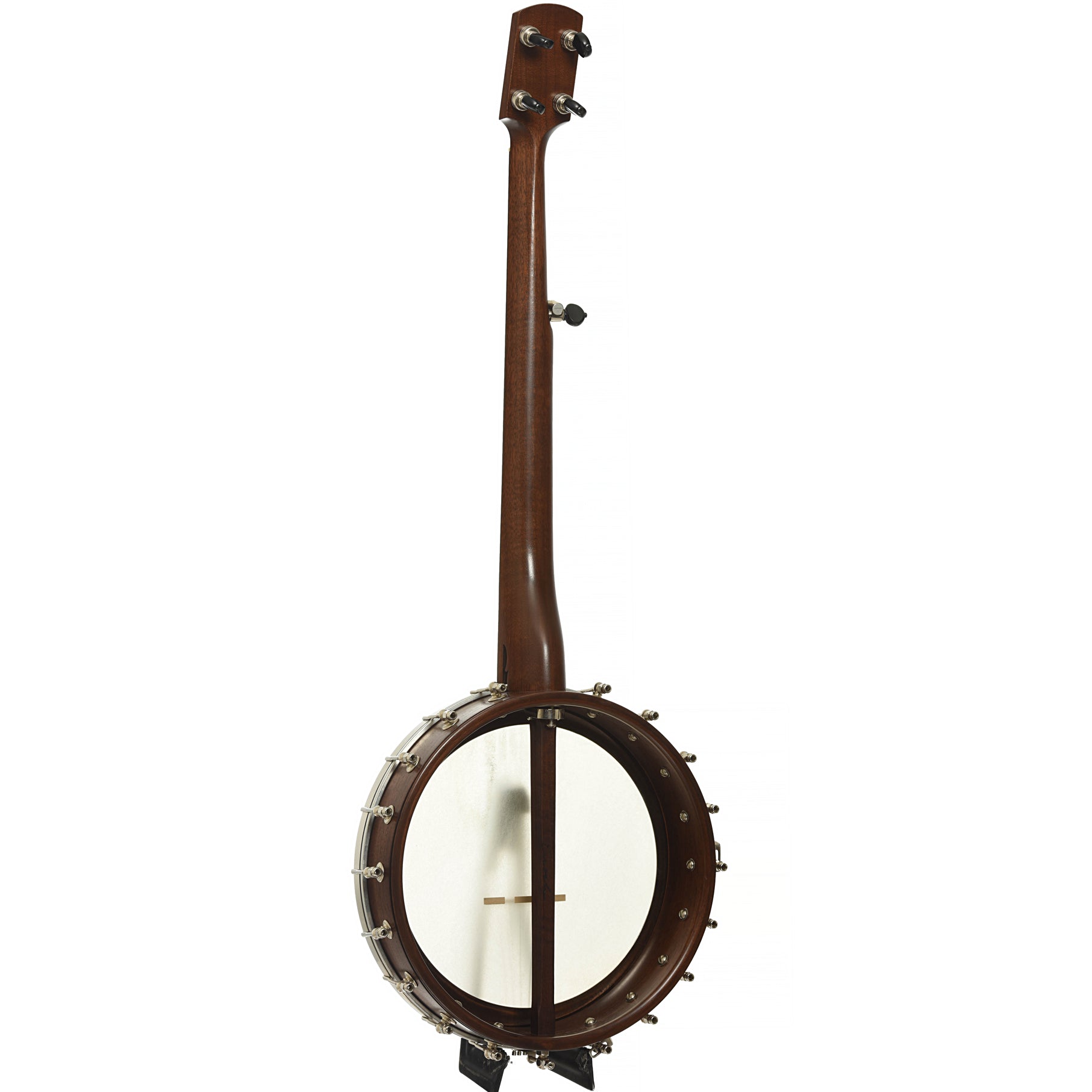 Full back and side of Enoch Dobson Open Back Banjo