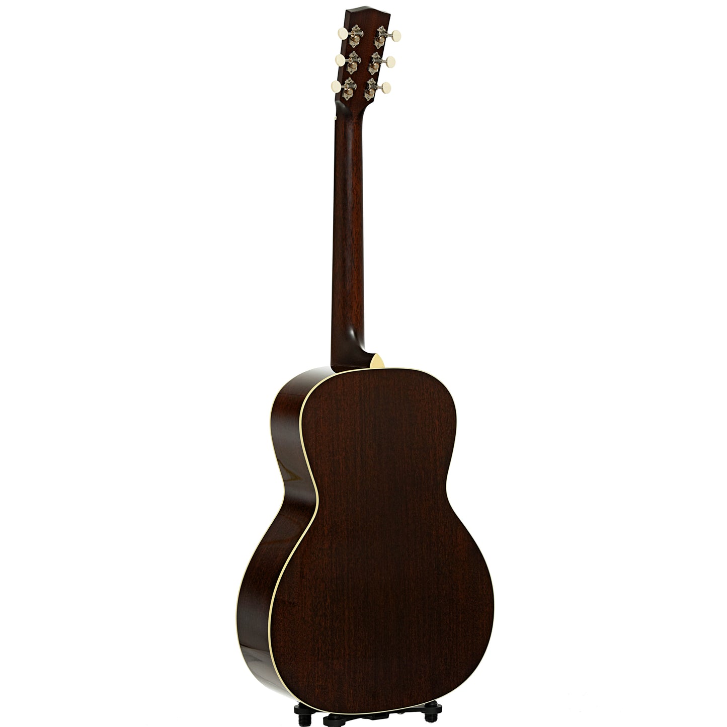 Full back and side of Bourgeois Professional Series Natural LDB-O Acoustic Guitar and Case, 14 Fret