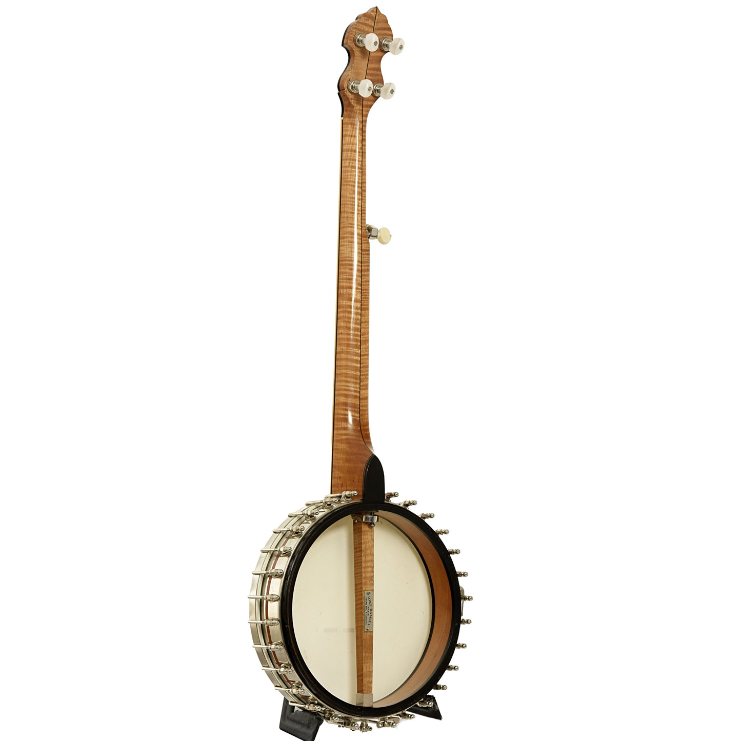 Full back and side of Ramsey / Vega Whyte Laydie Conversion Open Back Banjo